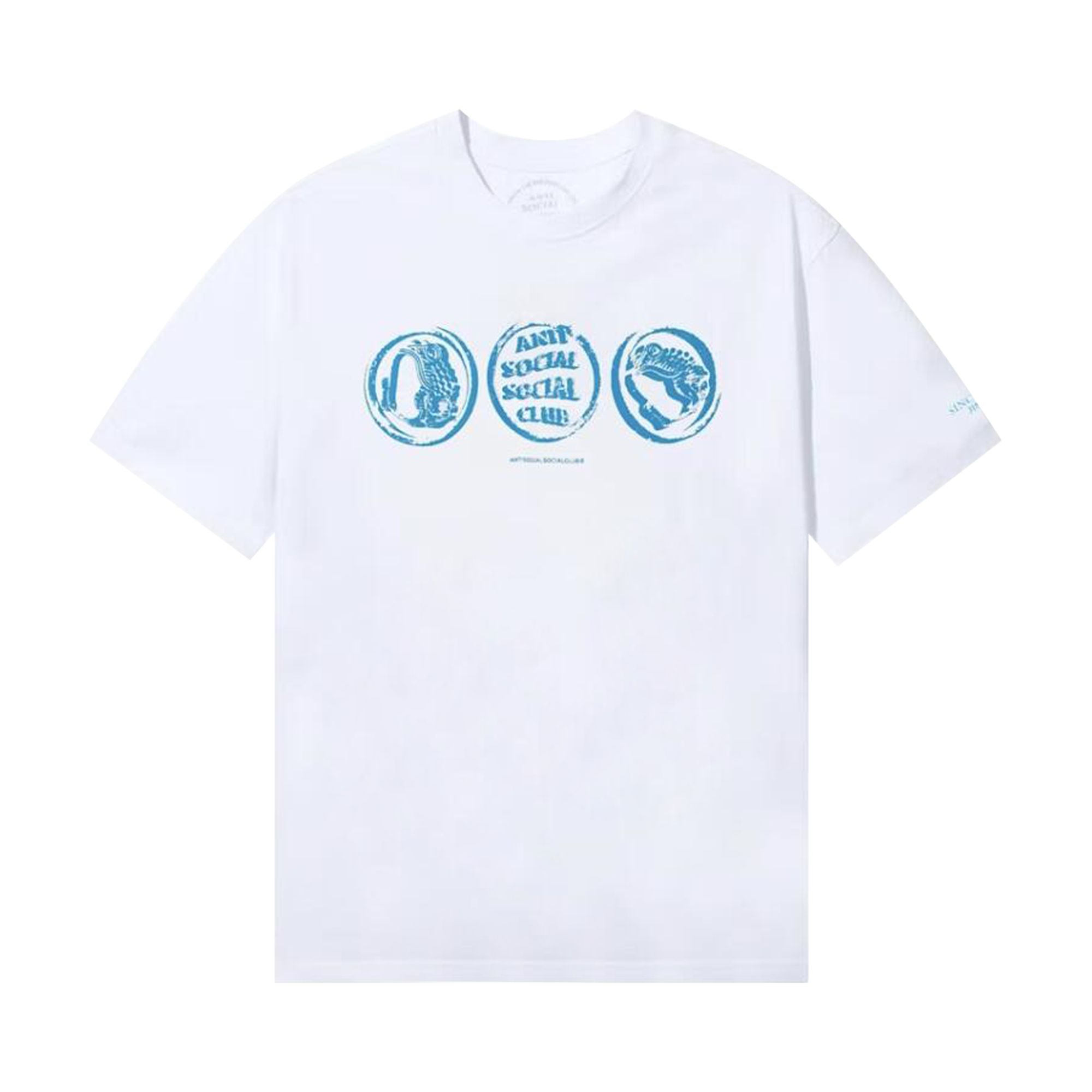 Pre-owned Anti Social Social Club X Jinro Two Glasses Of Soju Tee 'white' | Men's Size Xl