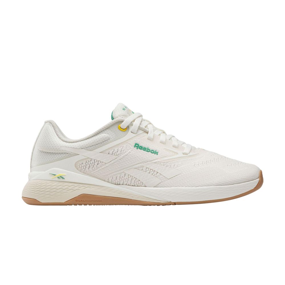 Pre-owned Reebok Wmns Nano X5 'chalk Upgrade Green' | Cream | Women's Size 11 In White