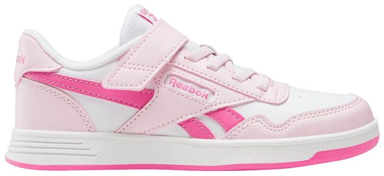 Reebok Court Advance Elastic Lace and Top Strap Little Kid Passion Pink Frosted Berry