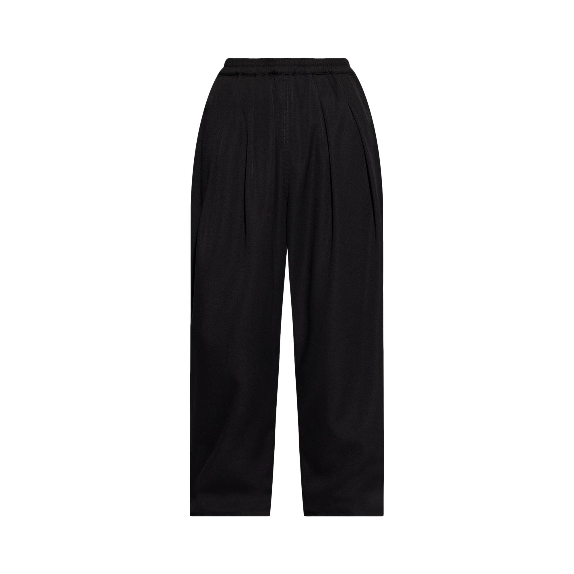 Pre-owned Maison Margiela Drawstring Wool Trousers 'black' | Men's Size 52