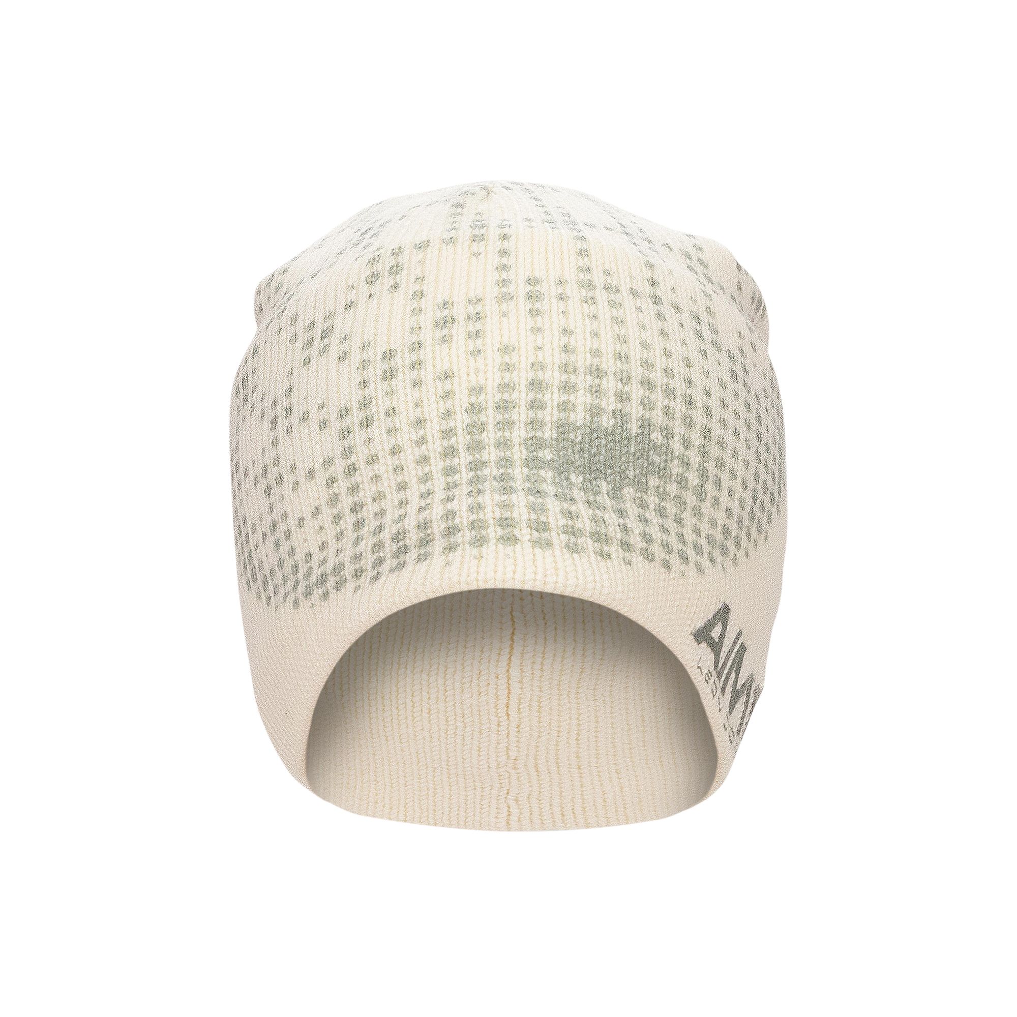 Pre-owned Aimé Leon Dore X New Balance Geo Print Beanie 'pristine' | Cream | Men's Size Onesize In White