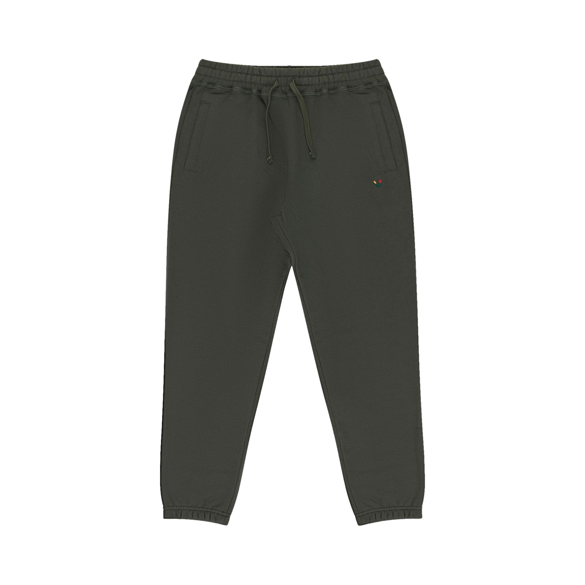 Pre-owned Aimé Leon Dore Heavyweight Crest Sweatpants 'deep Depths' | Green | Men's Size Xl