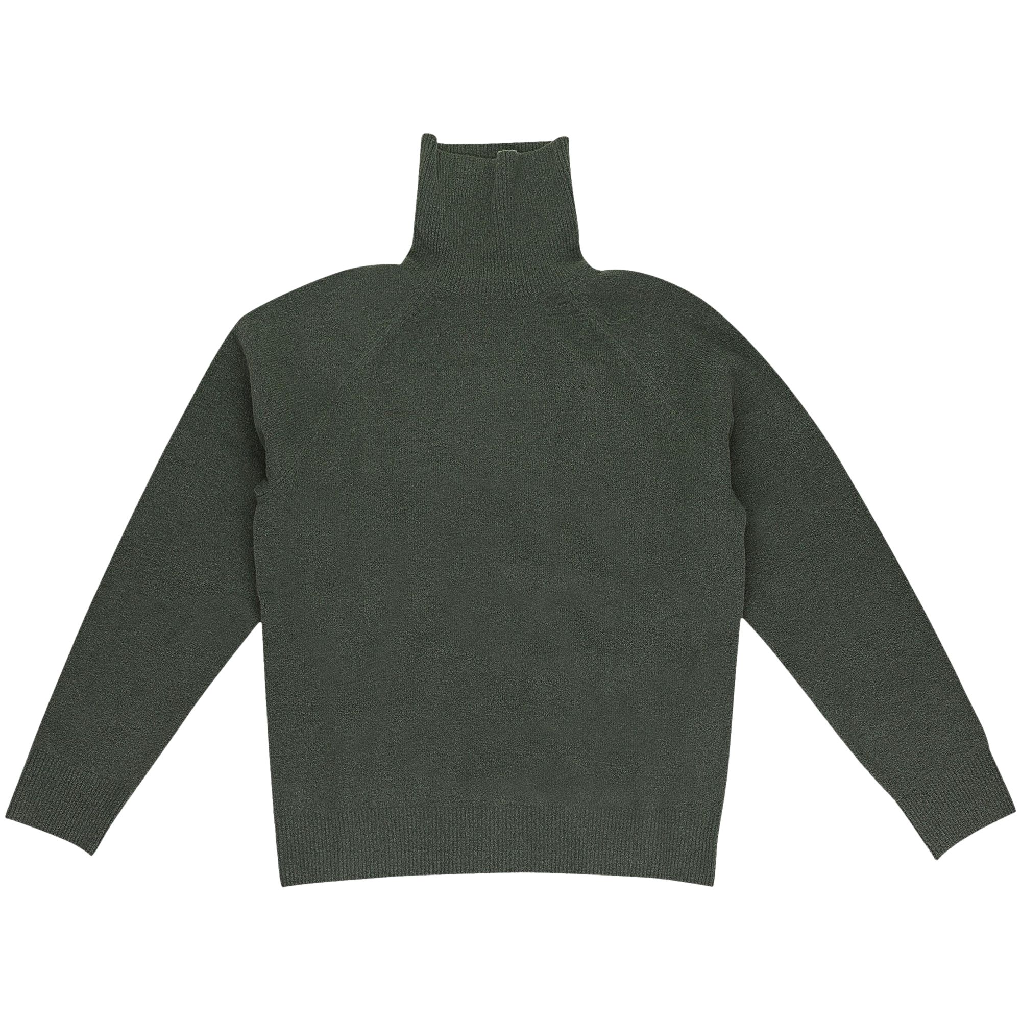 Pre-owned Aimé Leon Dore Boiled Wool Turtleneck Sweater 'deep Depths' | Green | Men's Size S