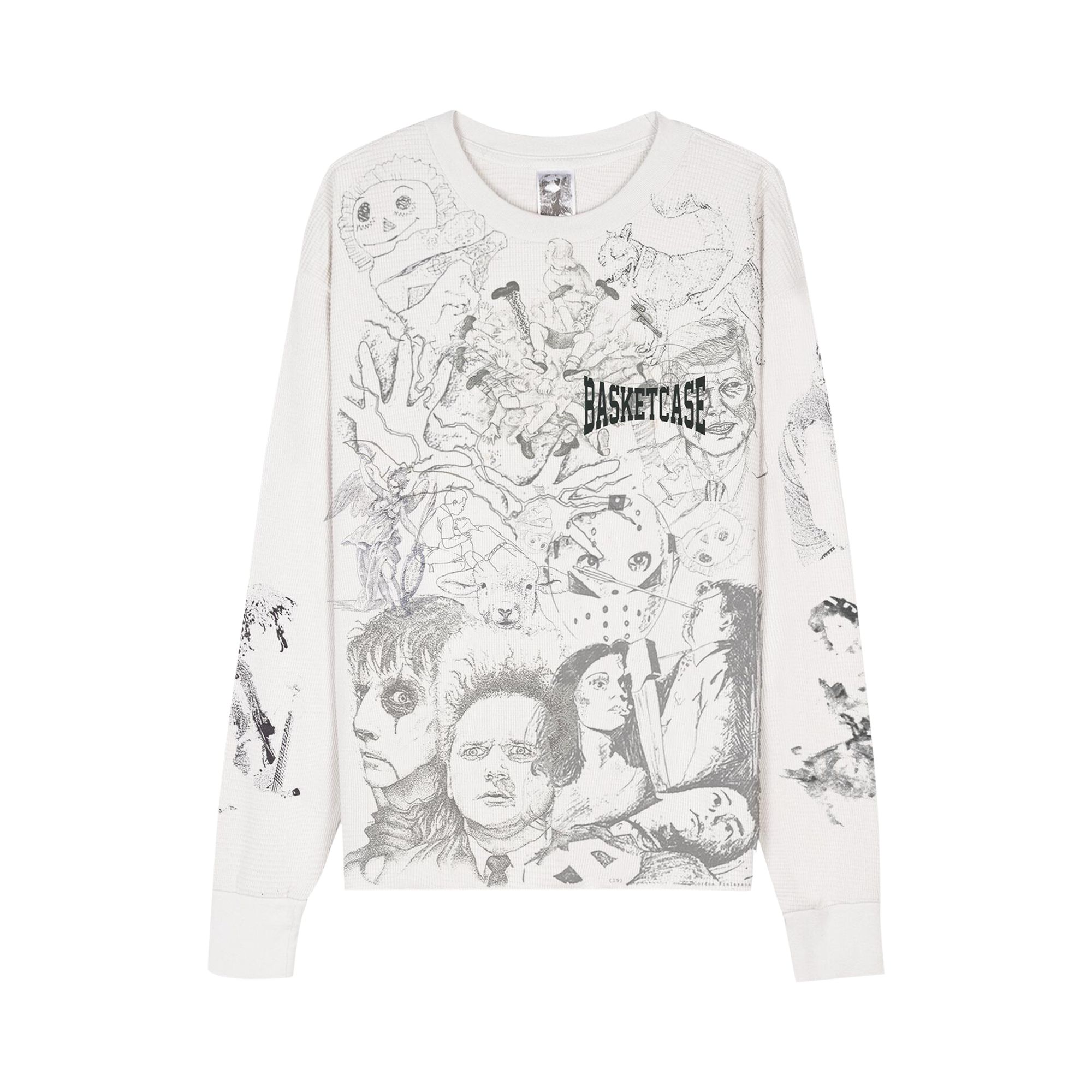 Pre-owned Basketcase Gallery Scribble Thermal 'white' | Men's Size M