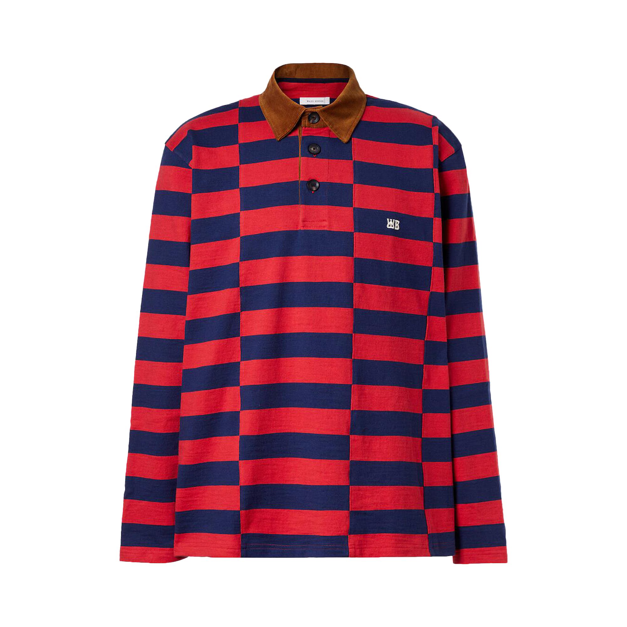 Pre-owned Wales Bonner City Polo 'red/navy' | Men's Size L