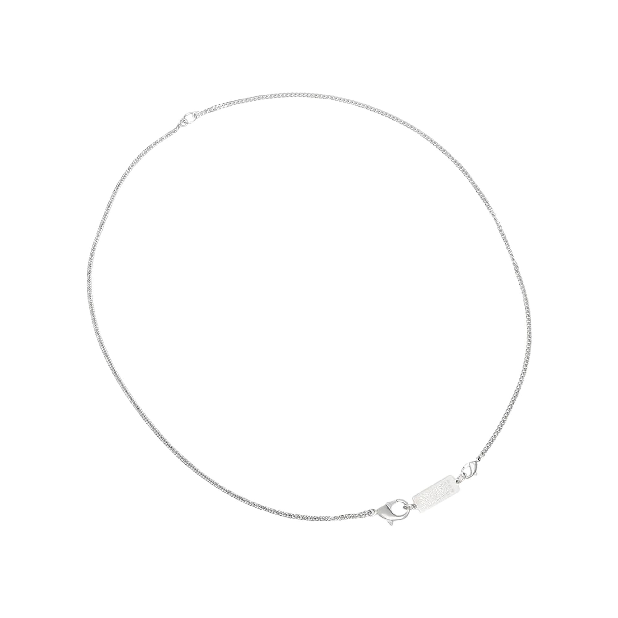 Pre-owned Mm6 Maison Margiela Necklace 'burattato' | Silver | Men's Size Onesize