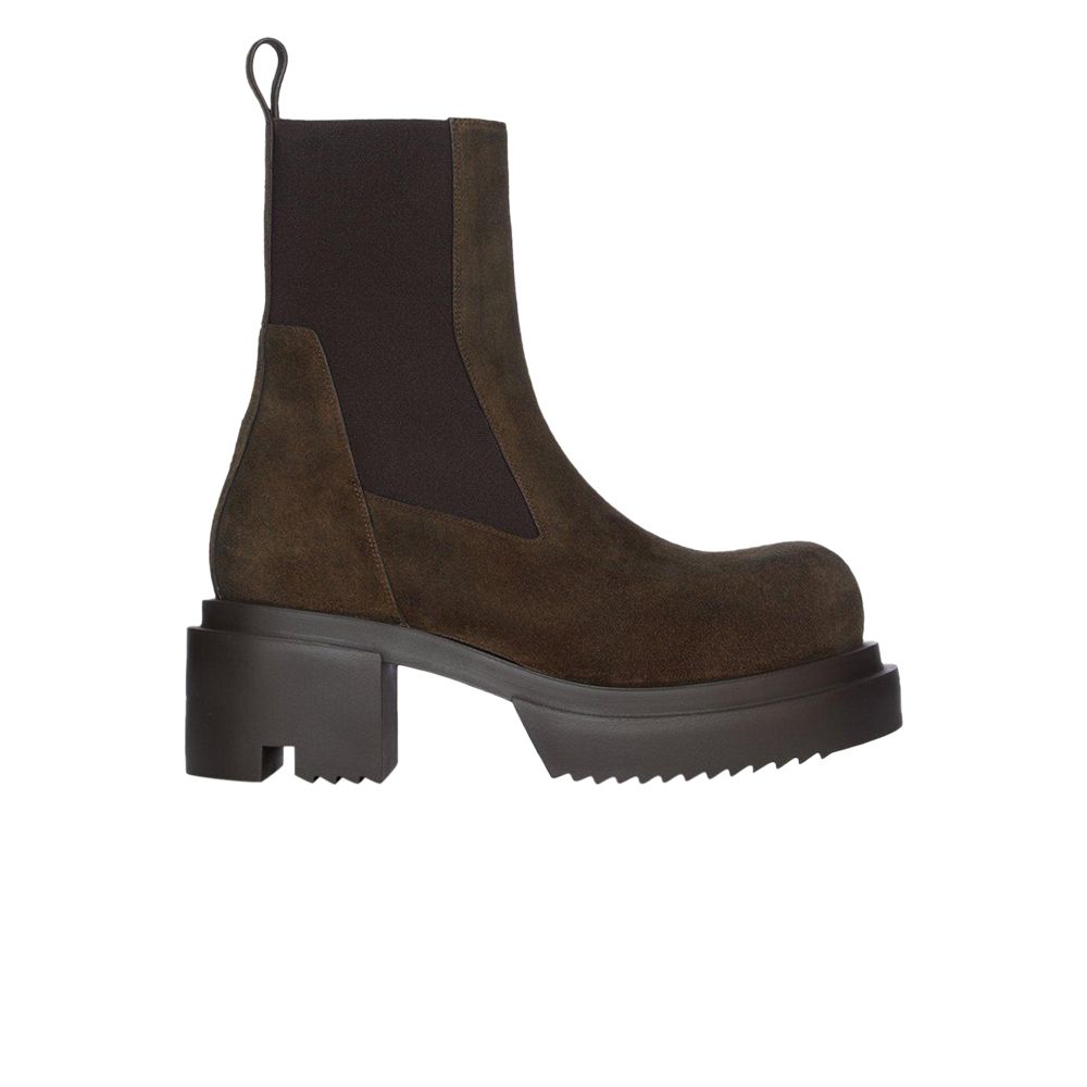 Pre-owned Rick Owens Wmns Concordians Bogun Boot 'washed Indigo' | Brown | Women's Size 38