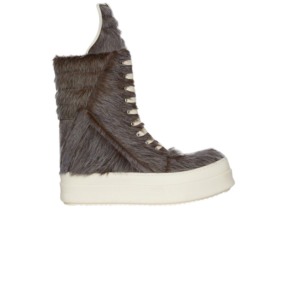 Pre-owned Rick Owens Concordians Mega Geobasket 'indigo Cowhide' | Brown | Men's Size 42