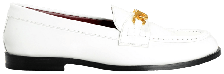 Valentino Wmns V Logo Chain Loafer White