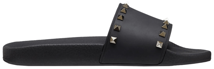 Valentino Rockstud Slide Black