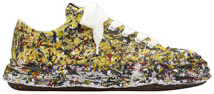 Maison Mihara Yasuhiro Peterson 23 OG Sole Sputtering Paint Canvas Low Yellow
