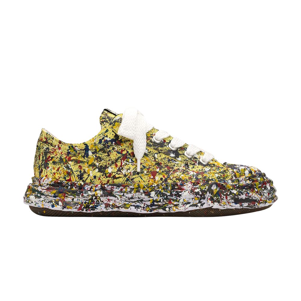 Pre-owned Miharayasuhiro Maison Mihara Yasuhiro Peterson 23 Og Sole Sputtering Paint Canvas Low 'yellow' | Men's Size 41