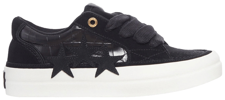 Amiri Sunset Skate Low Croc Debossed   Black