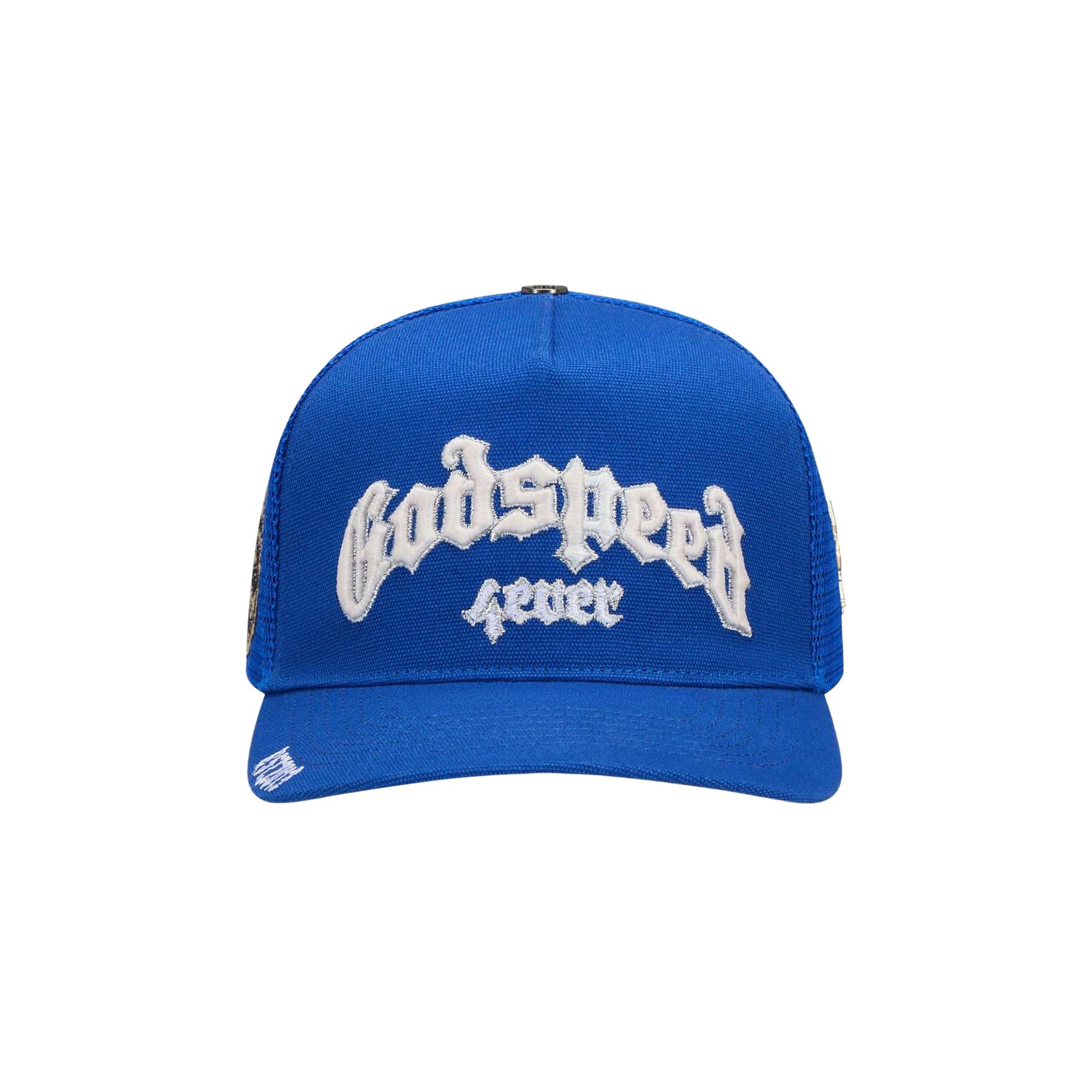 Pre-owned Godspeed Forever Trucker Hat 'azul' | Blue | Men's Size Onesize