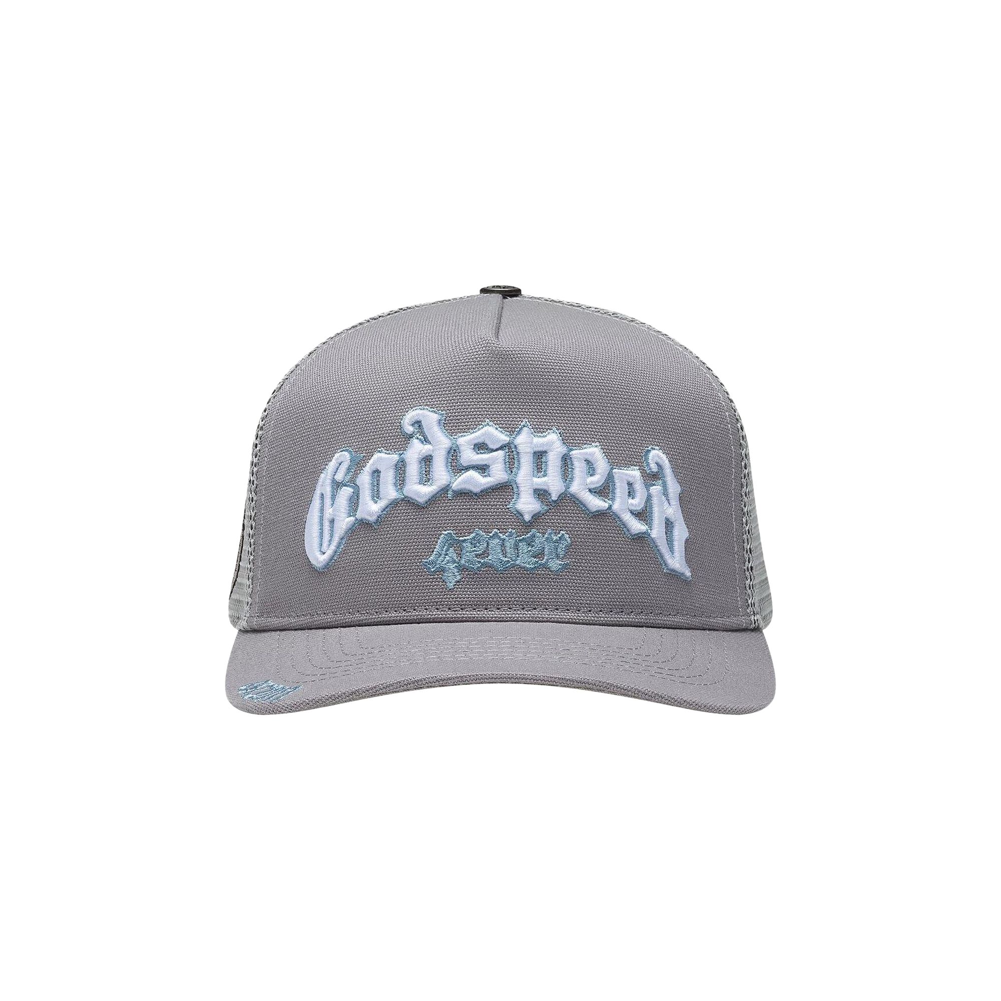 Pre-owned Godspeed Forever Trucker Hat 'cool Grey' | Men's Size Onesize In Gray