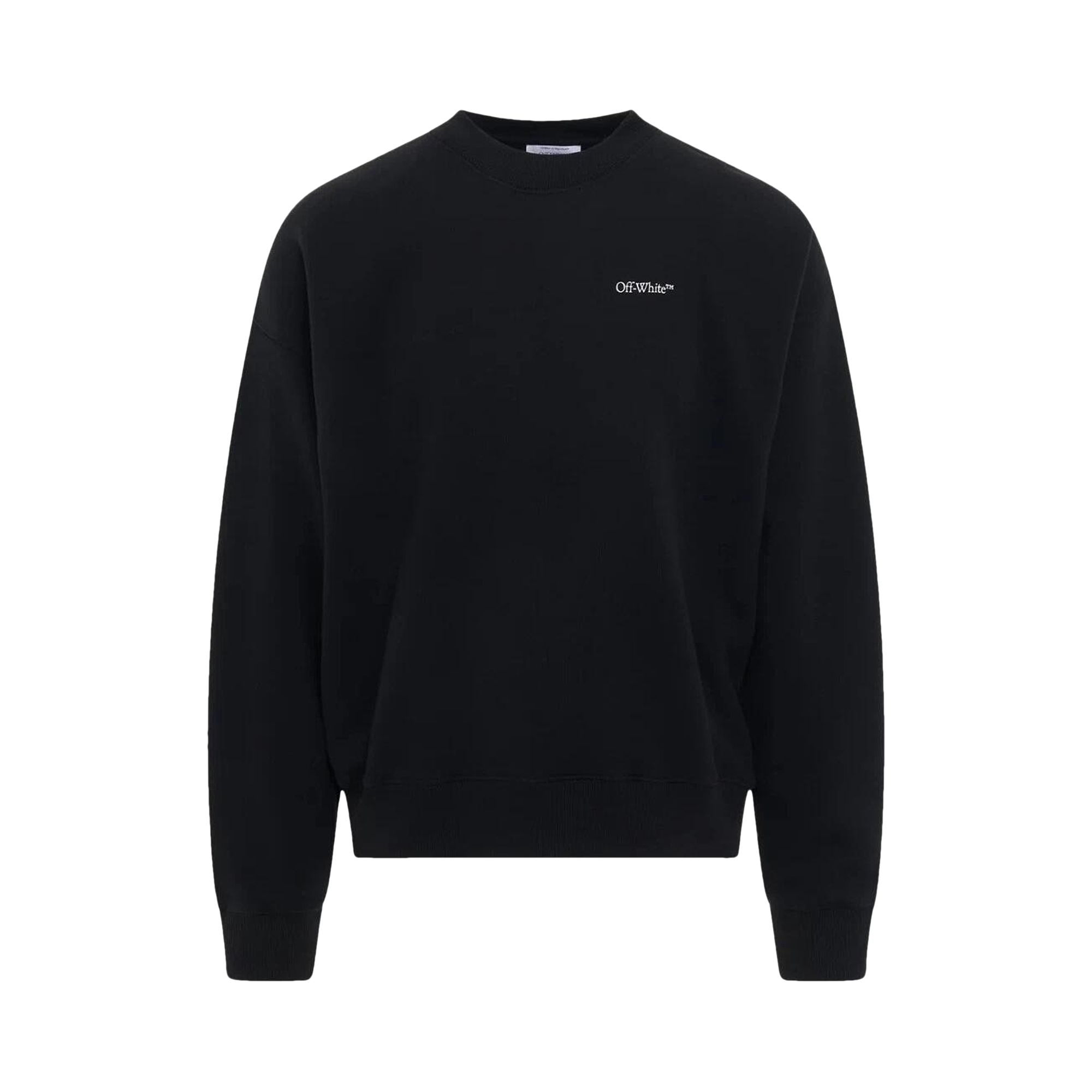 Pre-owned Off-white Scratch Tab Skate Sweatshirt 'black' | Men's Size Xs