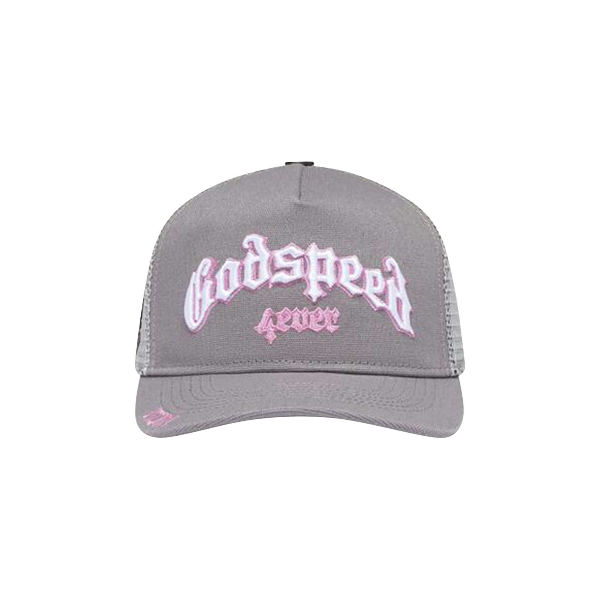 Pre-owned Godspeed Forever Trucker Hat 'grey/pink' | Men's Size Onesize In Gray
