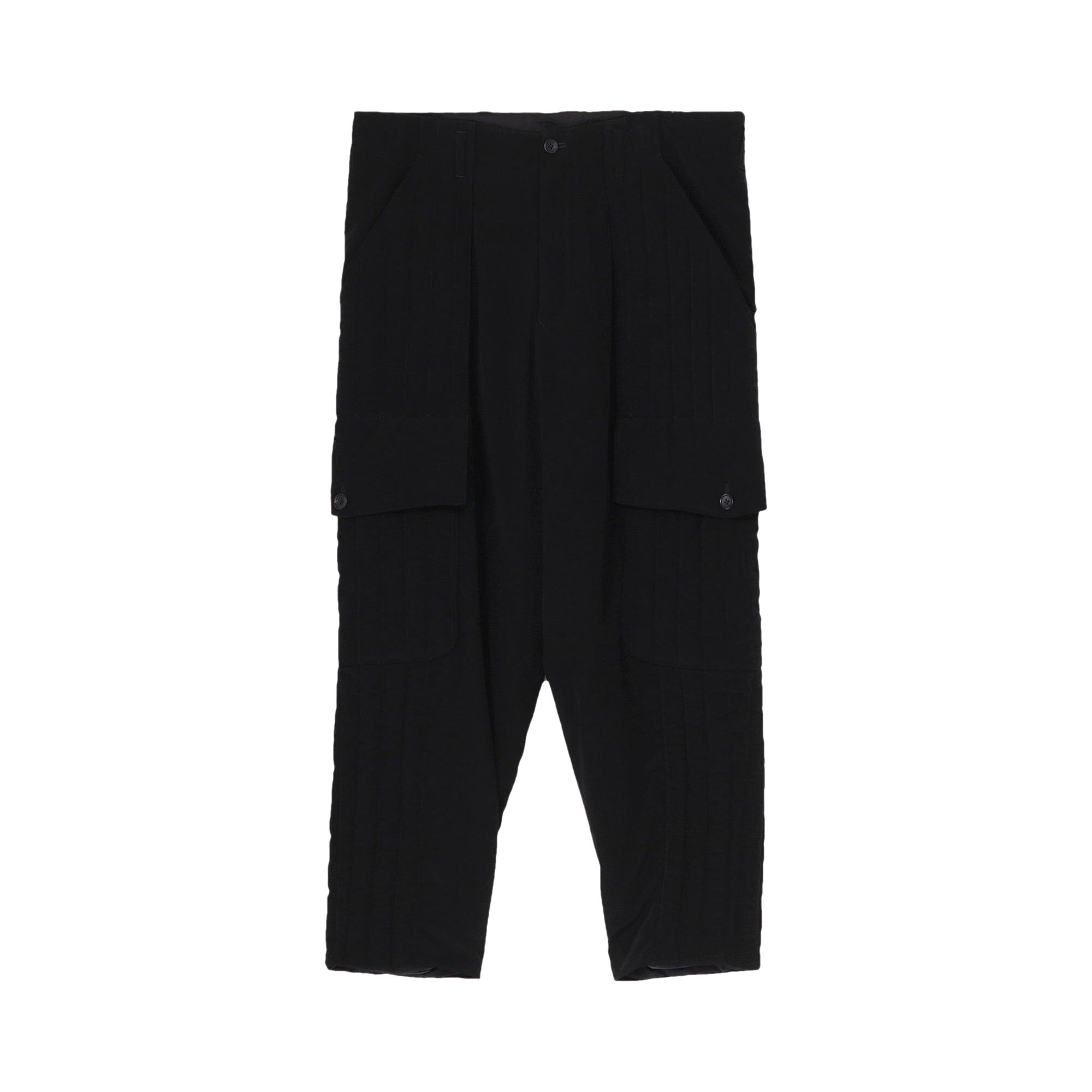 Pre-owned Yohji Yamamoto Pour Homme Tuxedo Out Pocket Padded Pants 'black' | Men's Size 3