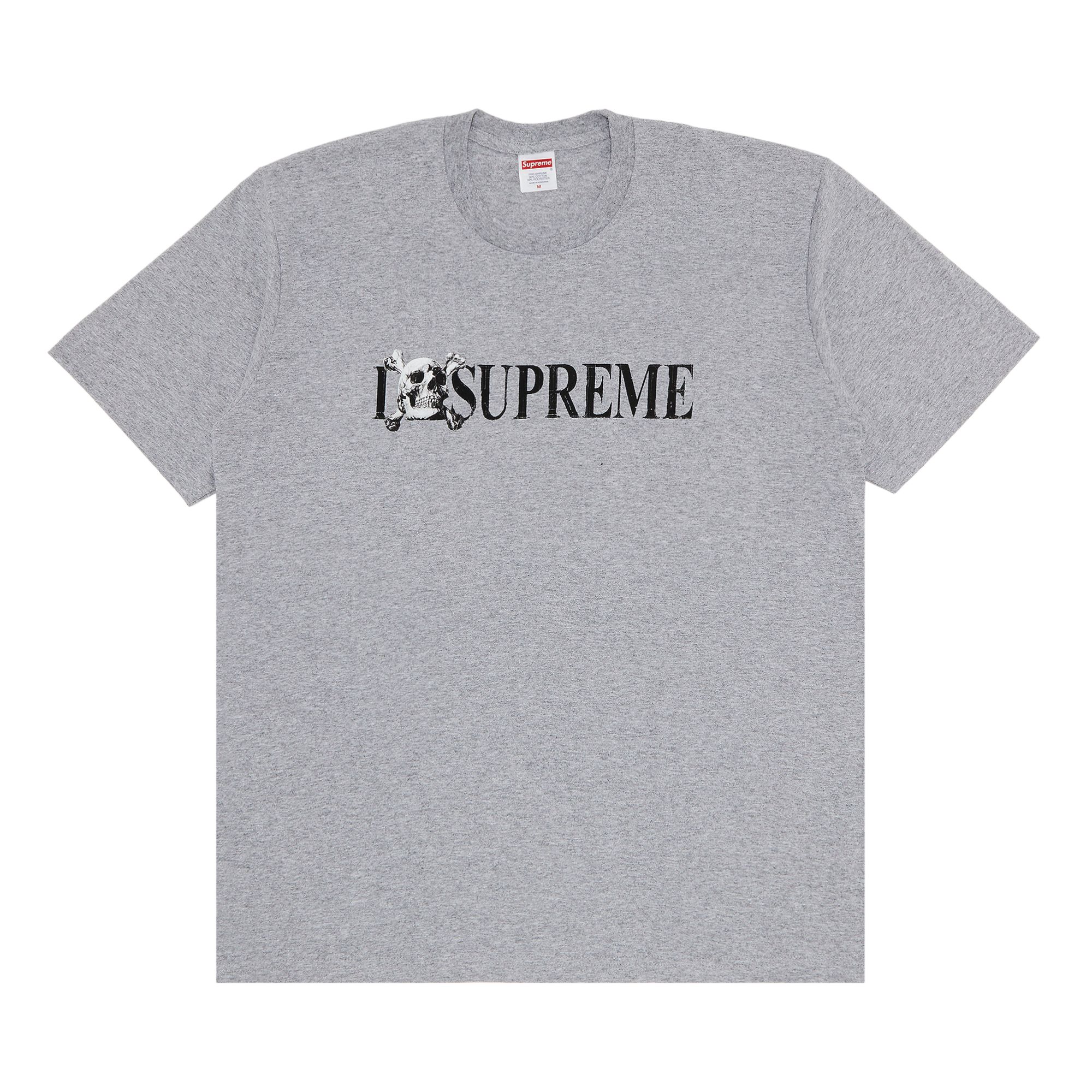 Pre-owned Supreme Skull Tee 'heather Grey' | Men's Size Xxl In Gray