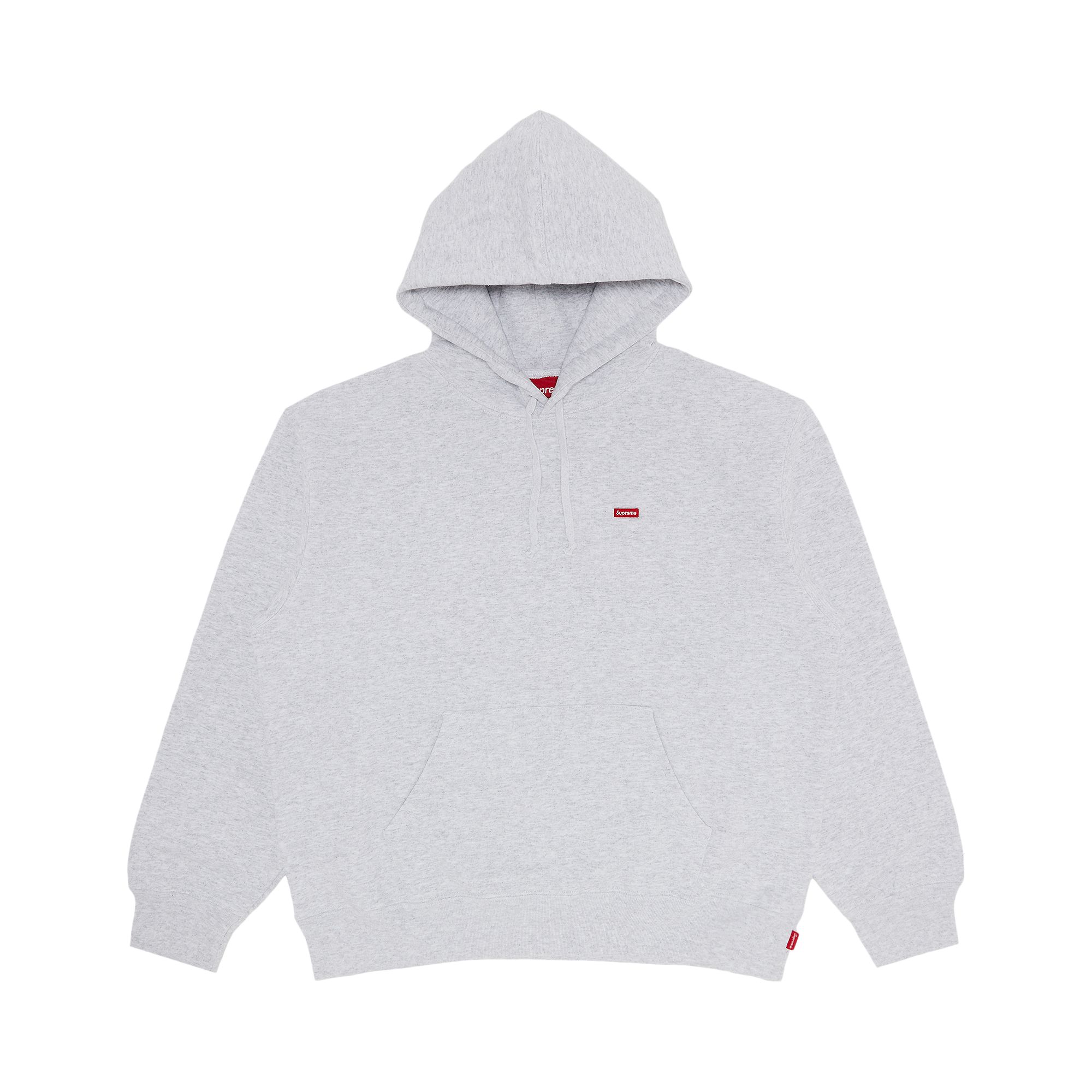 Pre-owned Supreme Small Box Hooded Sweatshirt 'ash Grey' | Men's Size L In Gray