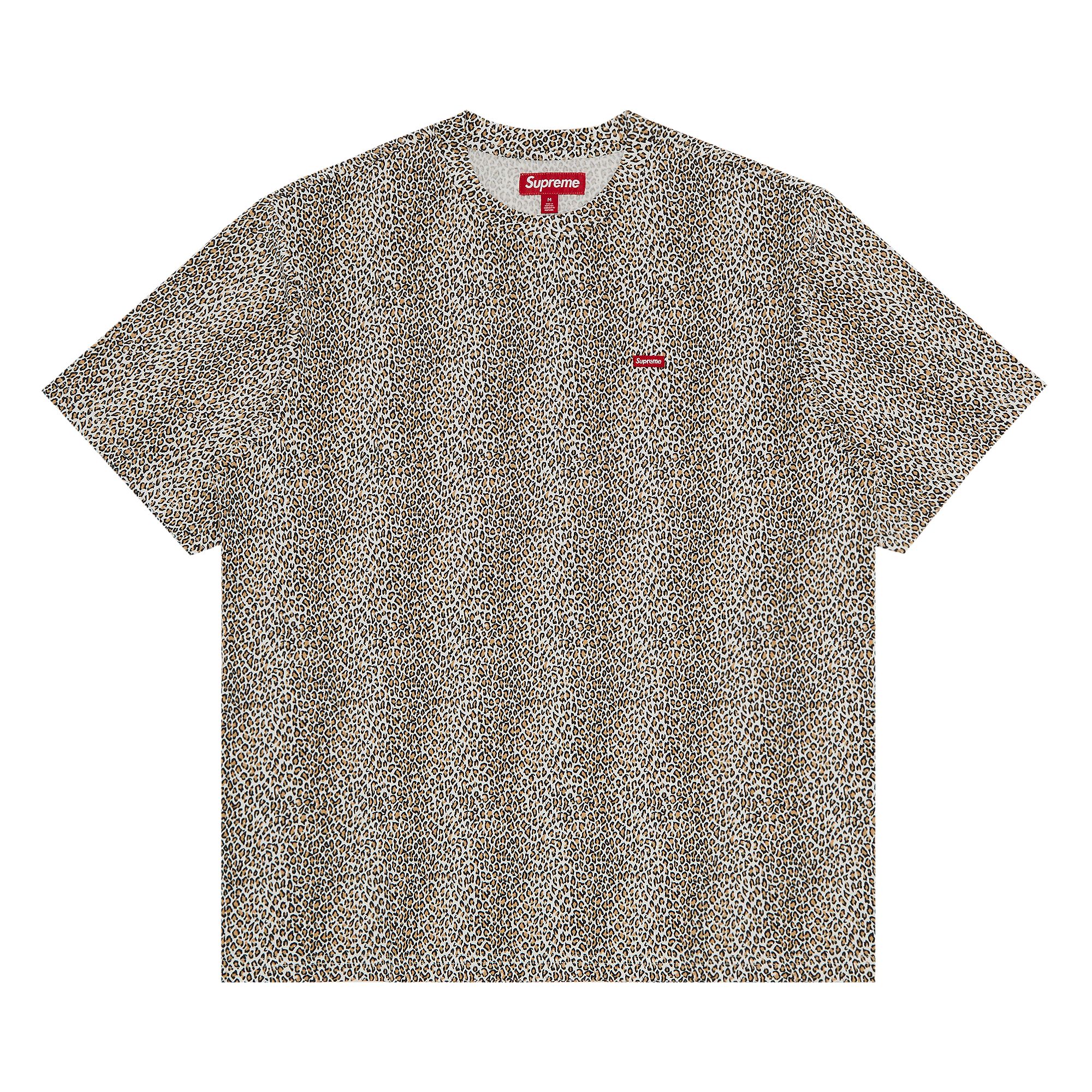 Pre-owned Supreme Small Box Tee 'leopard' | Tan | Men's Size S In Brown