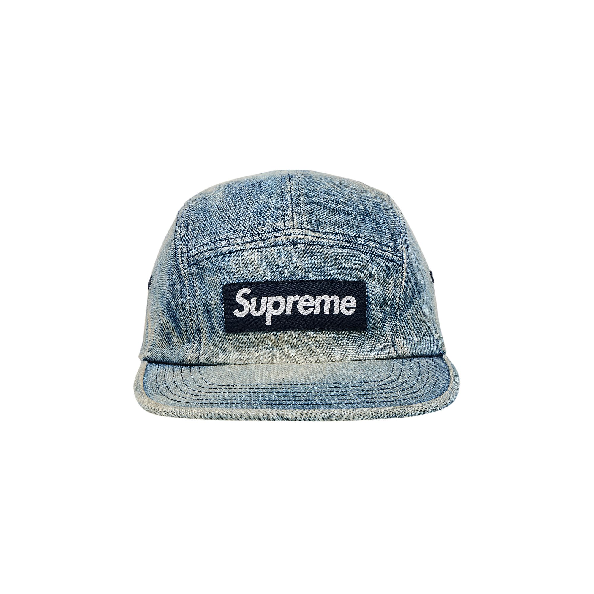 Pre-owned Supreme Washed Chino Twill Camp Cap 'denim' | Blue | Men's Size Onesize