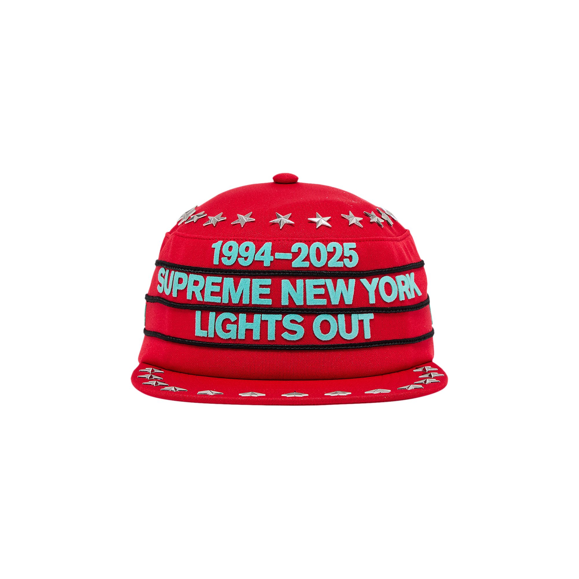 Pre-owned Supreme Stars Studded Pillbox Hat 'red' | Men's Size Onesize