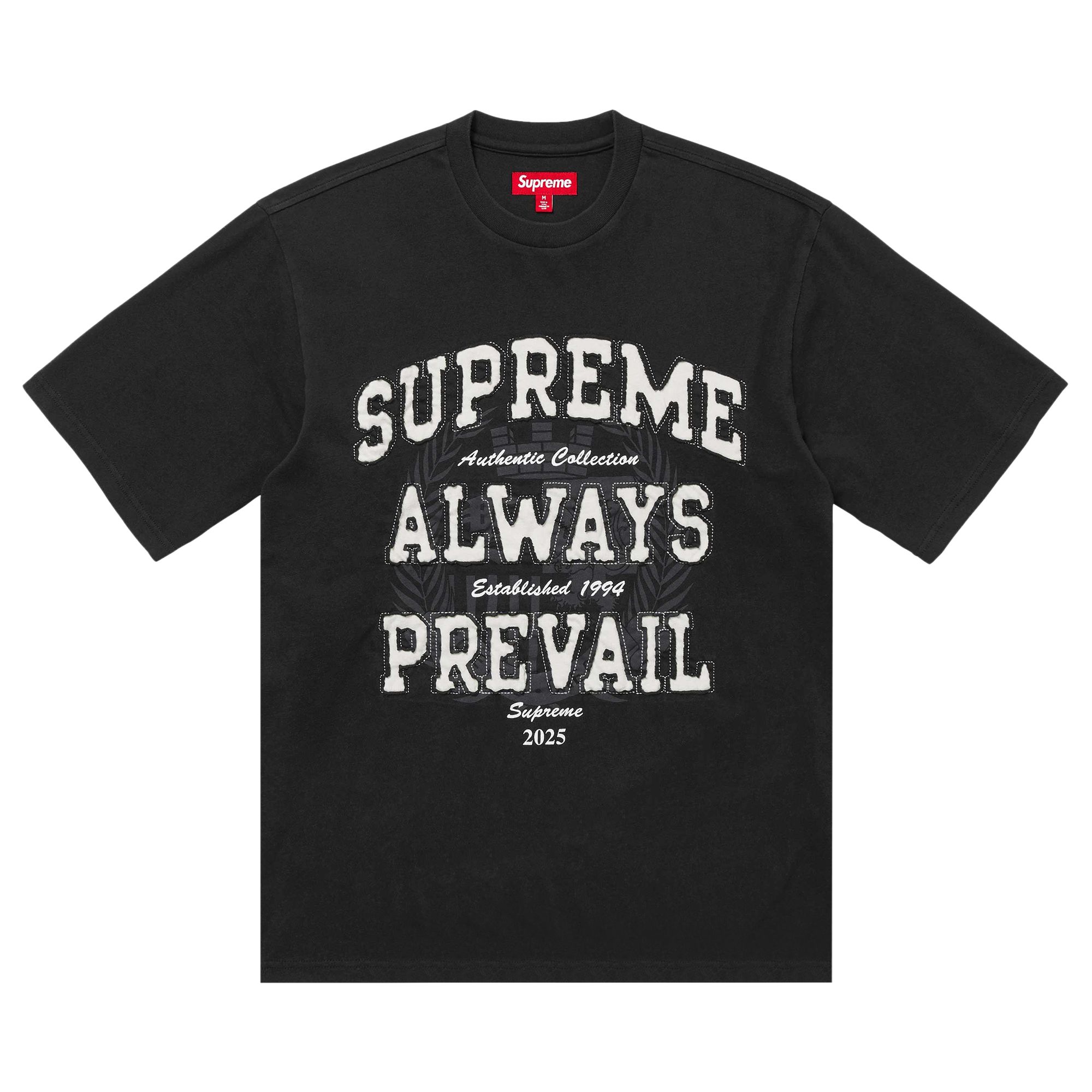 Pre-owned Supreme Always Prevail Short-sleeve Top 'black' | Men's Size Xxl