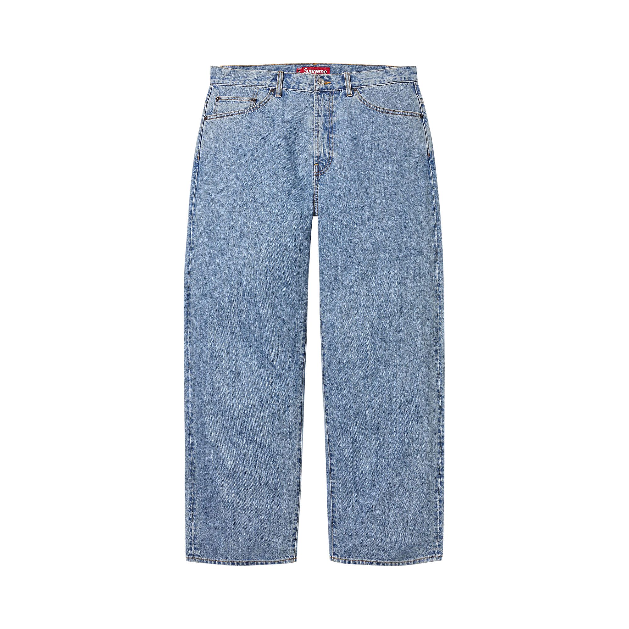 Pre-owned Supreme Baggy Jean 'washed Indigo' | Blue | Men's Size 38