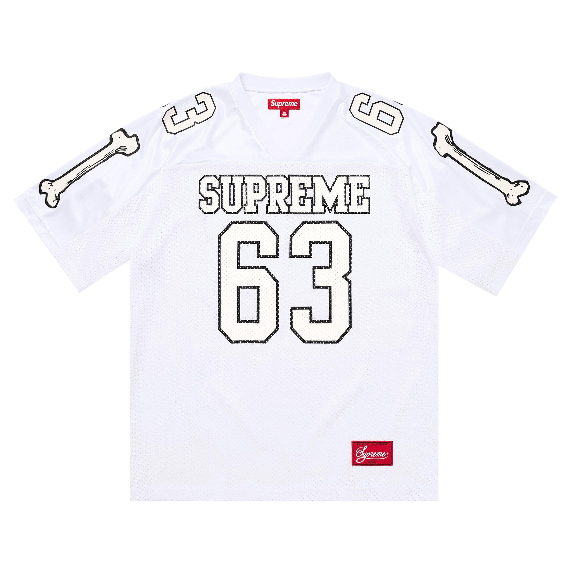 Pre-owned Supreme Bones Football Jersey 'white' | Men's Size Xl