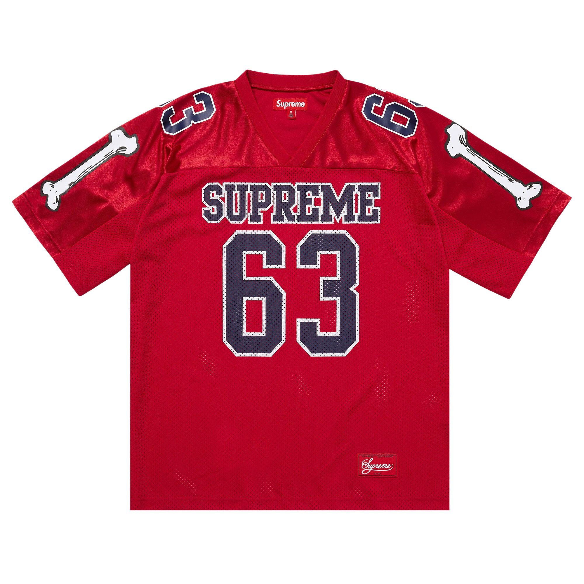 Pre-owned Supreme Bones Football Jersey 'red' | Men's Size M