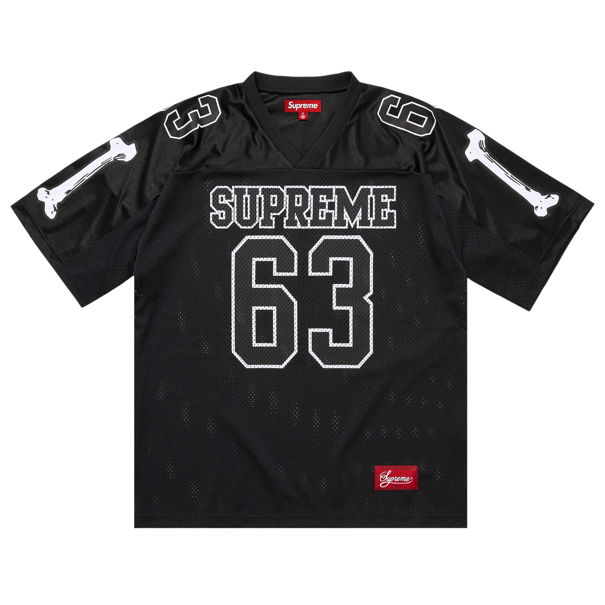 Pre-owned Supreme Bones Football Jersey 'black' | Men's Size Xl