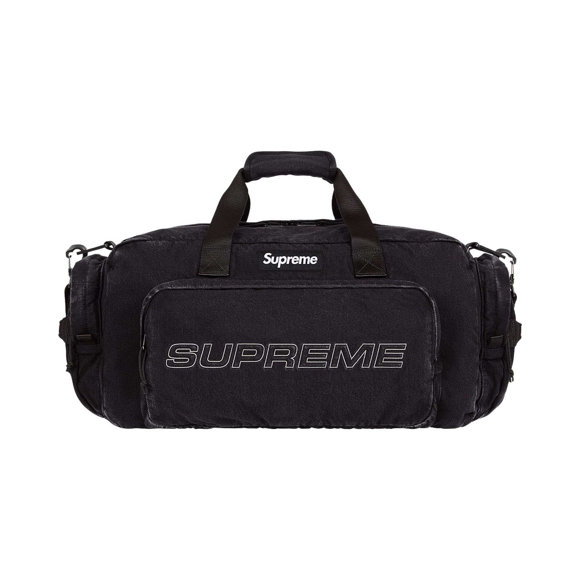Pre-owned Supreme Denim Duffle Bag 'black' | Men's Size Onesize