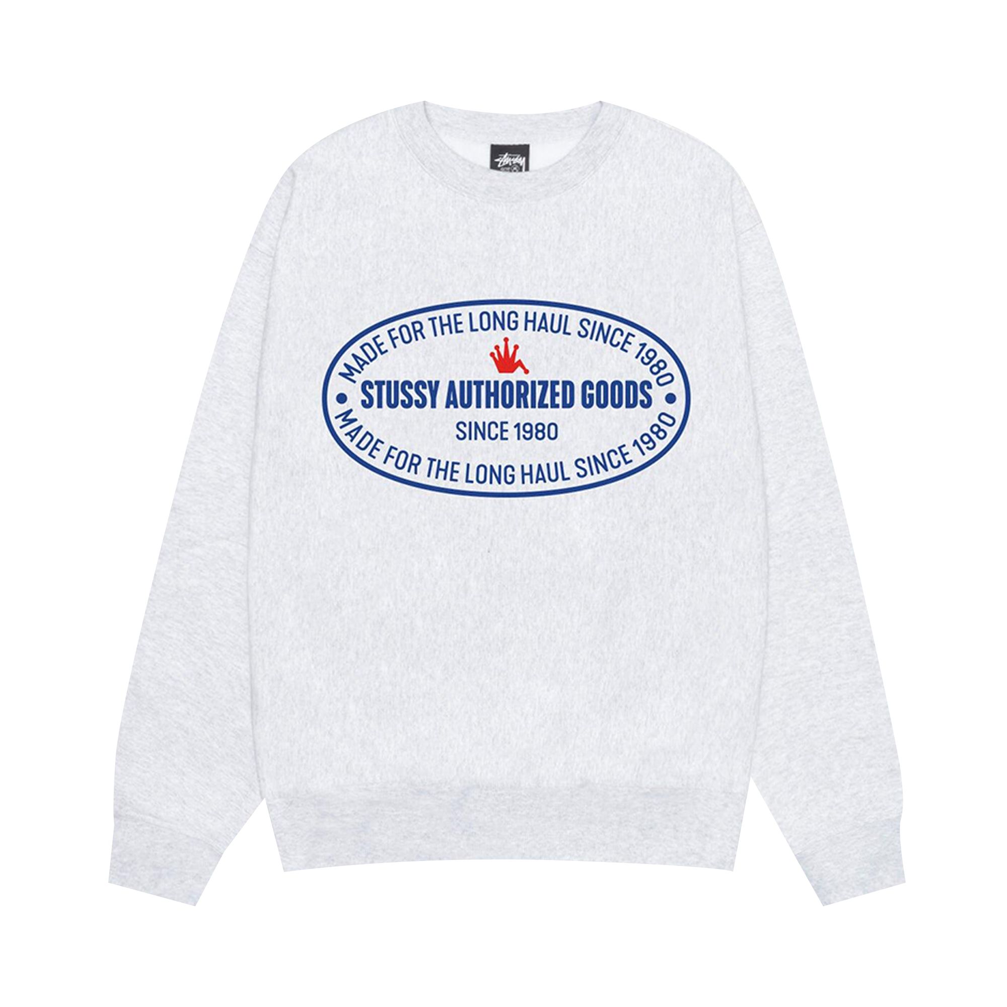 Pre-owned Stussy Authorized Crew 'ash Heather' | Grey | Men's Size M In Gray
