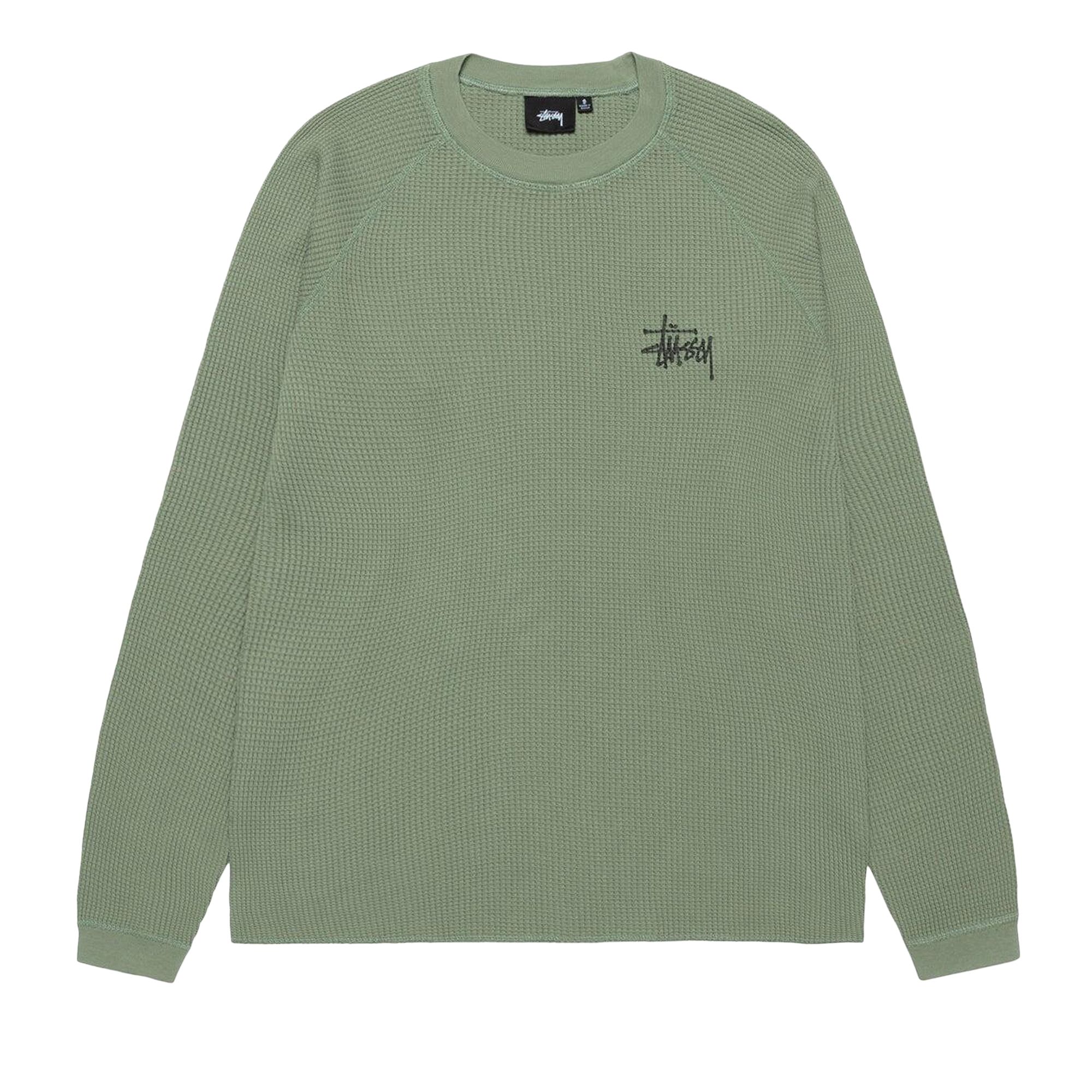 Pre-owned Stussy Basic Thermal 'sage' | Green | Men's Size M