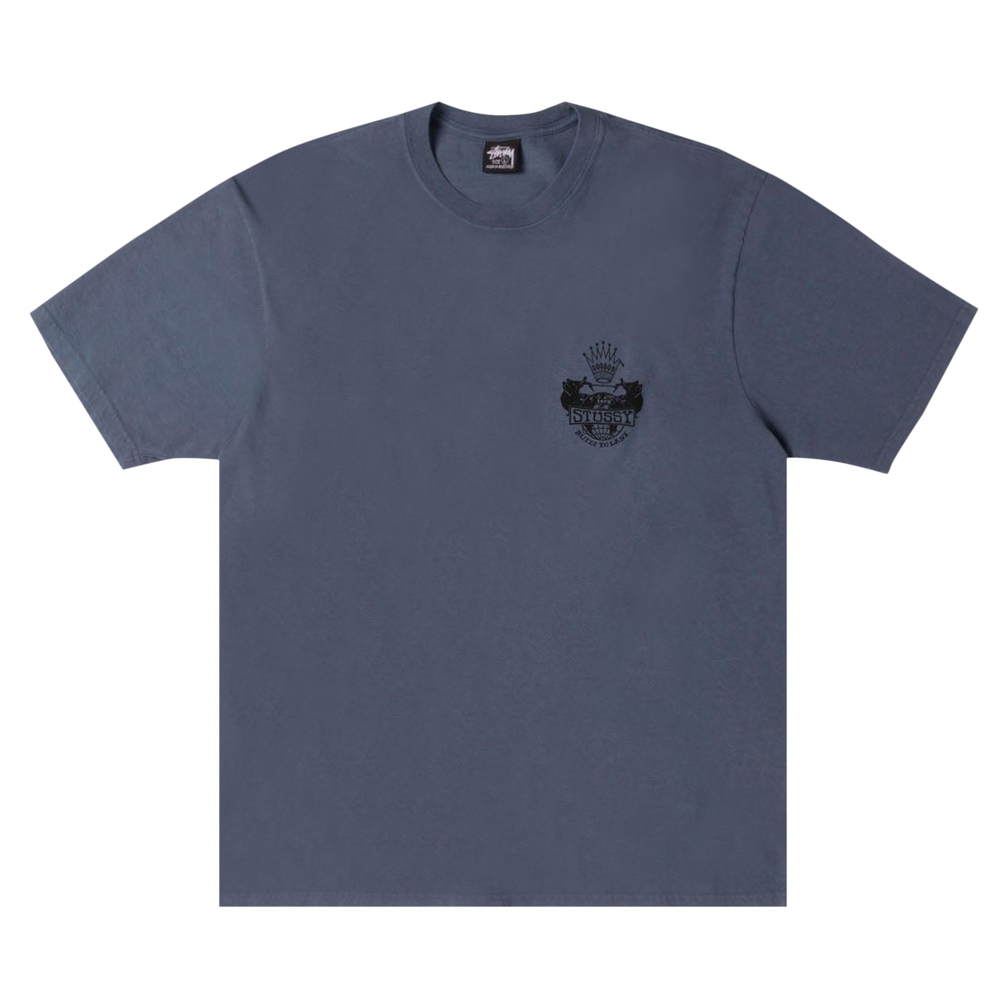 Pre-owned Stussy Built To Last Tee Pigment Dyed 'navy' | Blue | Men's Size Xl