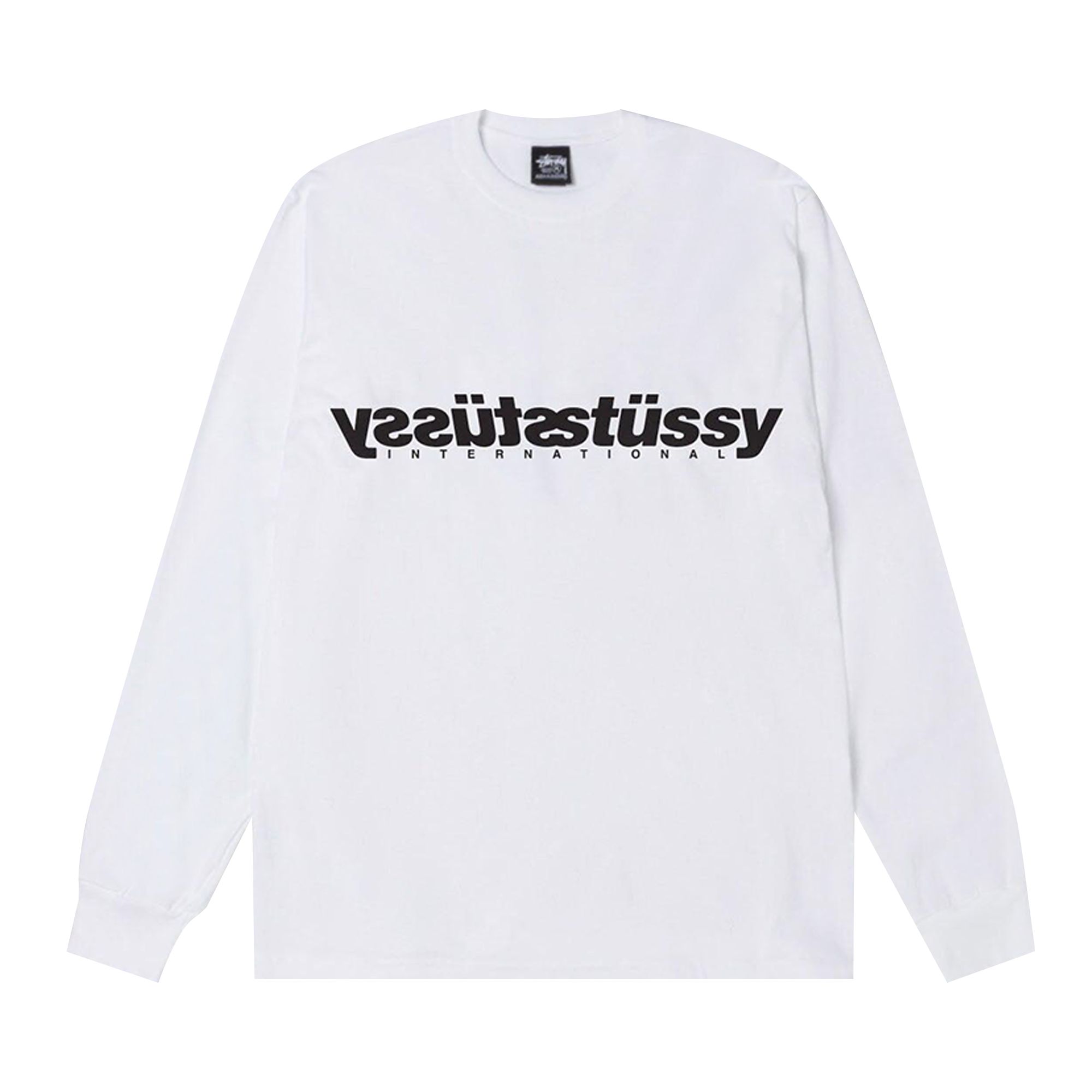 Pre-owned Stussy Mirror Long-sleeve Tee 'white' | Men's Size S