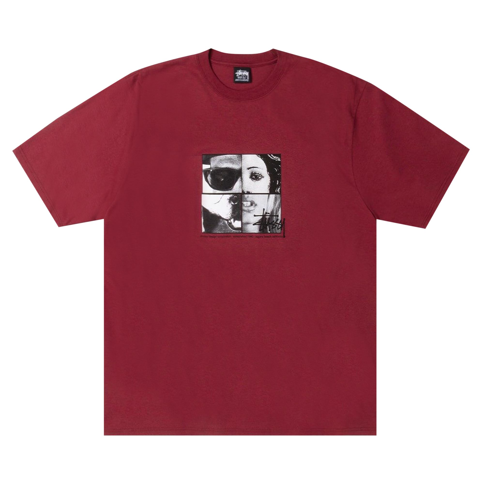 Pre-owned Stussy Personalities Tee 'wine' | Red | Men's Size L