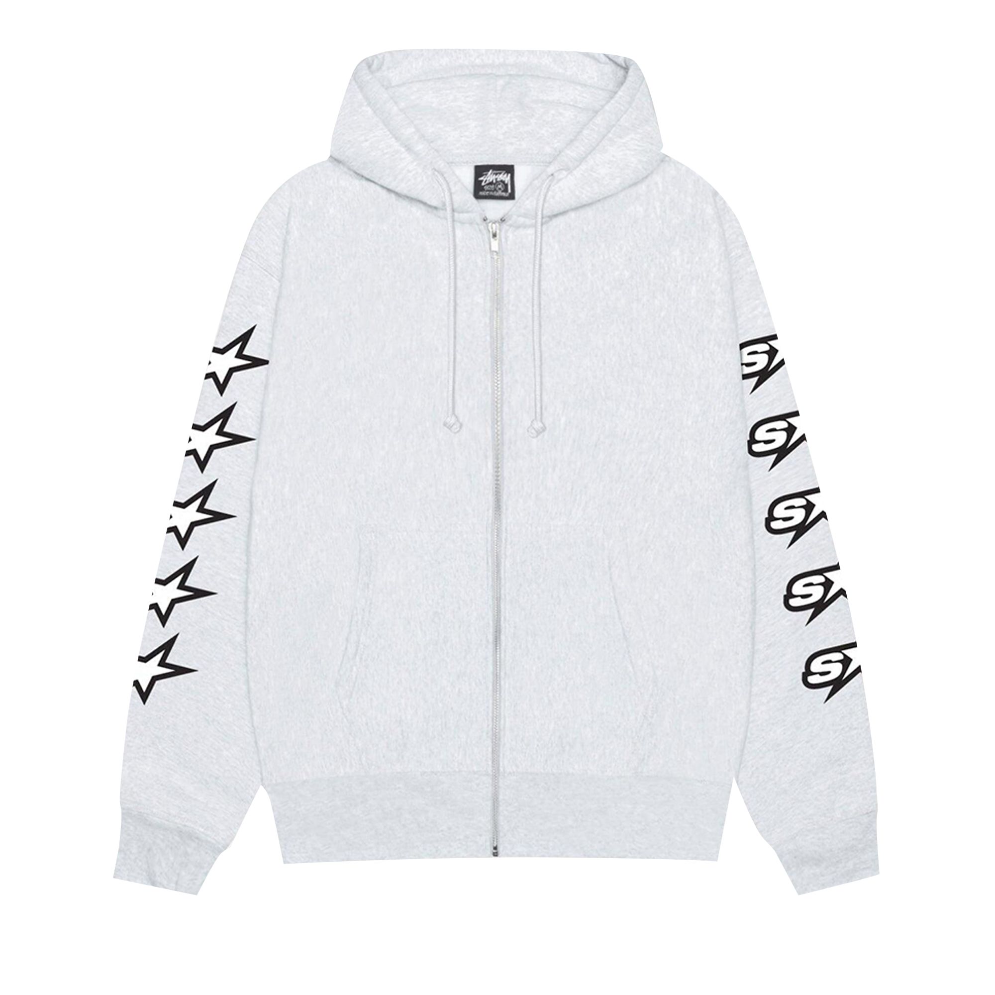 Pre-owned Stussy Speedway Zip Hoodie 'ash Heather' | Grey | Men's Size M In Gray