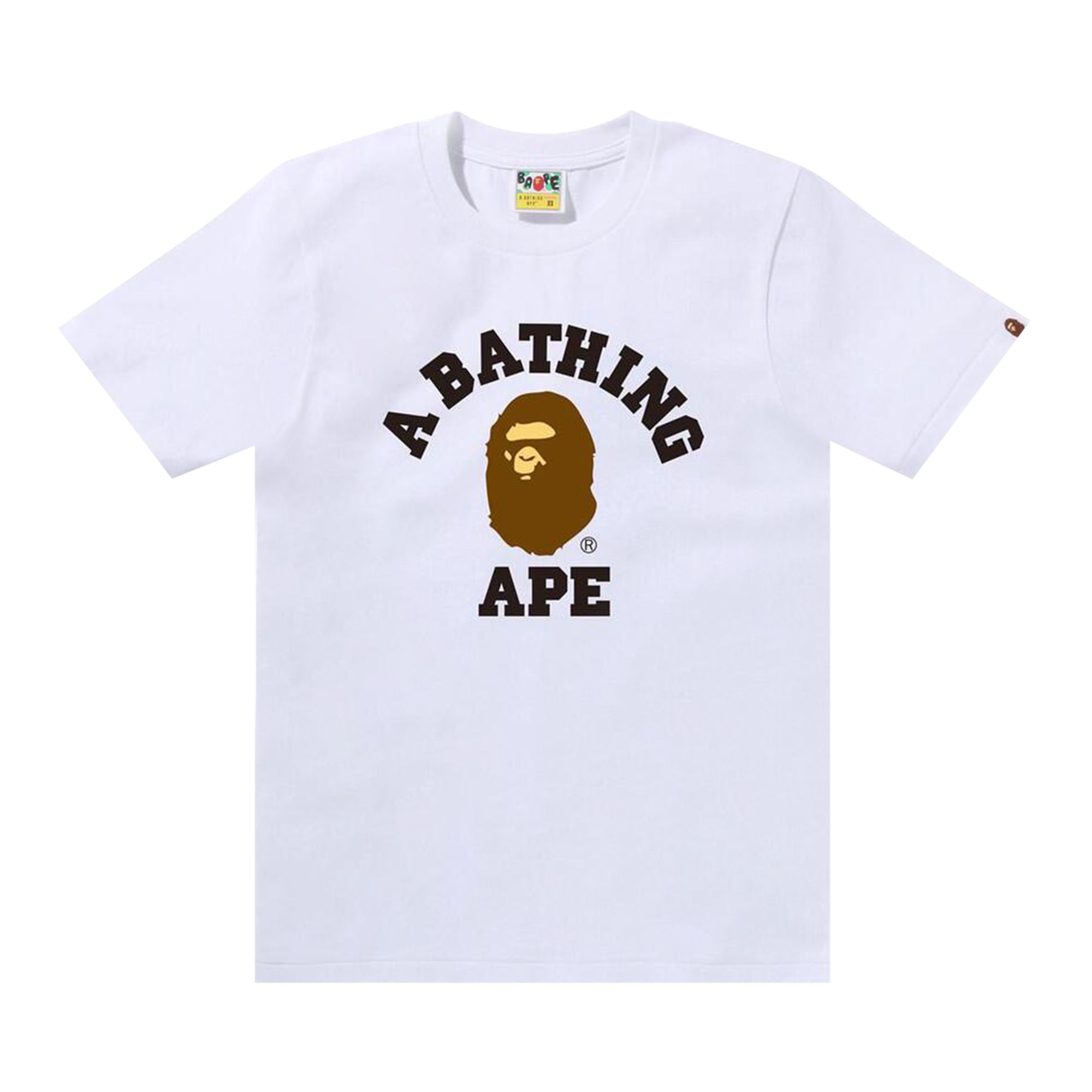 Pre-owned Bape College Tee 'white' | Women's Size M