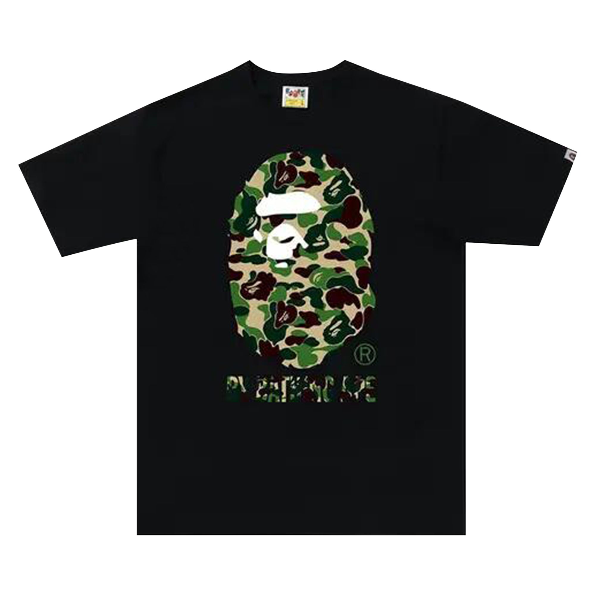 Pre-owned Bape Abc Camo College Tee 'black/green' | Men's Size M