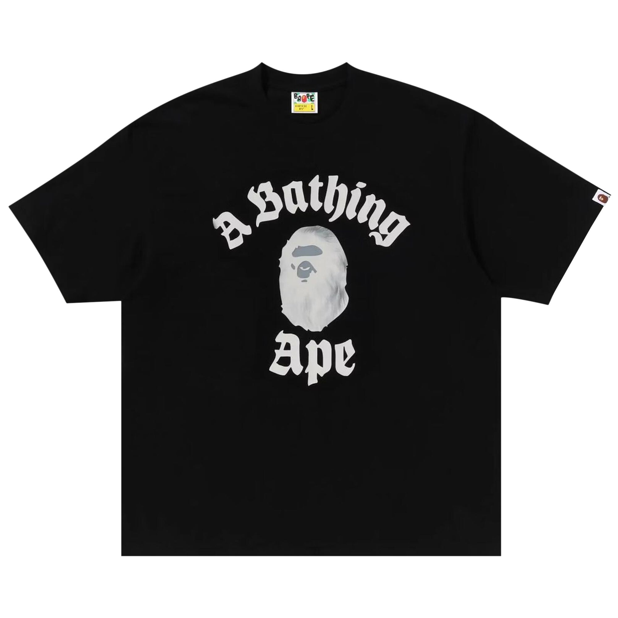 Pre-owned Bape College Relaxed Fit Tee #2 'black' | Men's Size L
