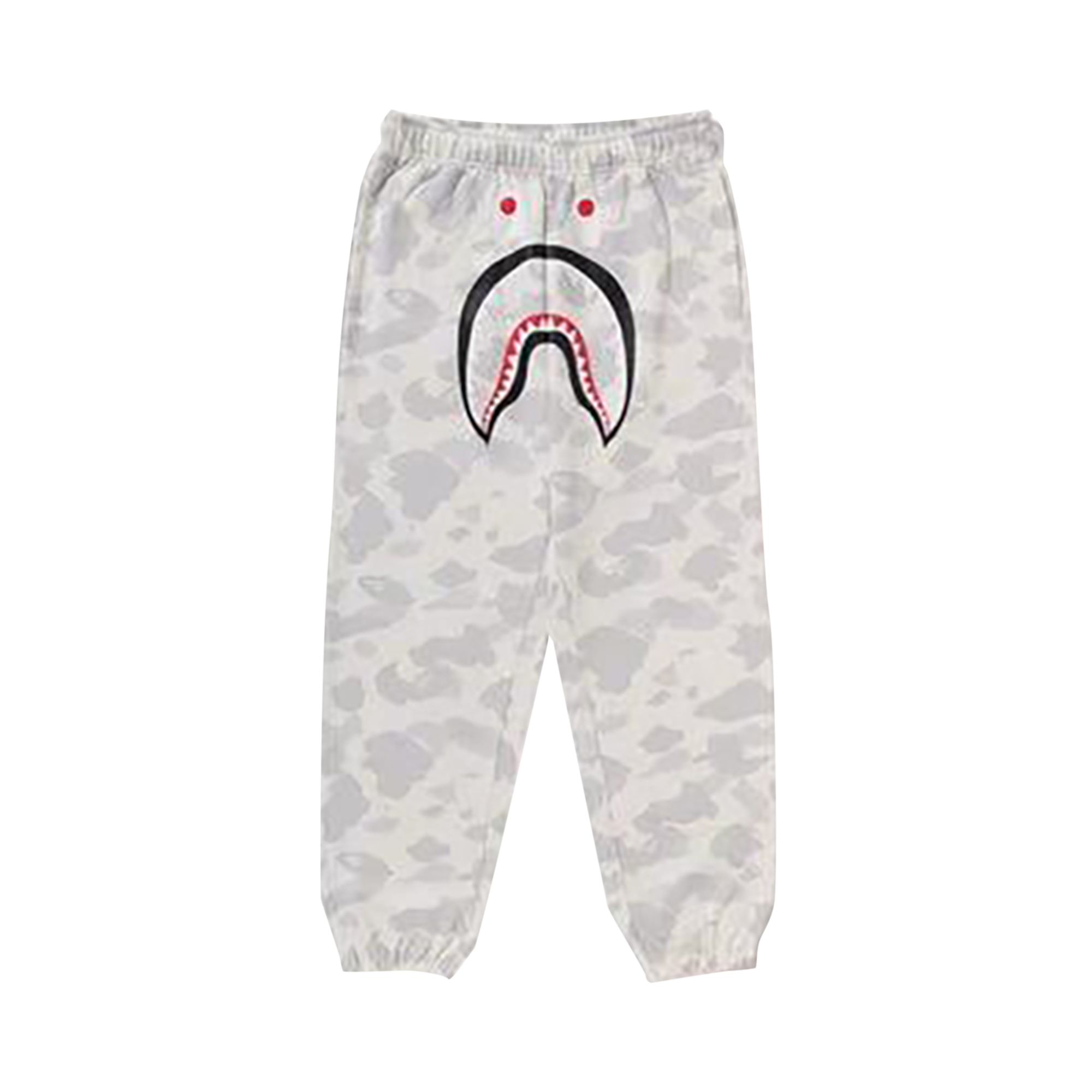 Pre-owned Bape City Camo Shark Relaxed Fit Sweatpants 'white' | Men's Size L