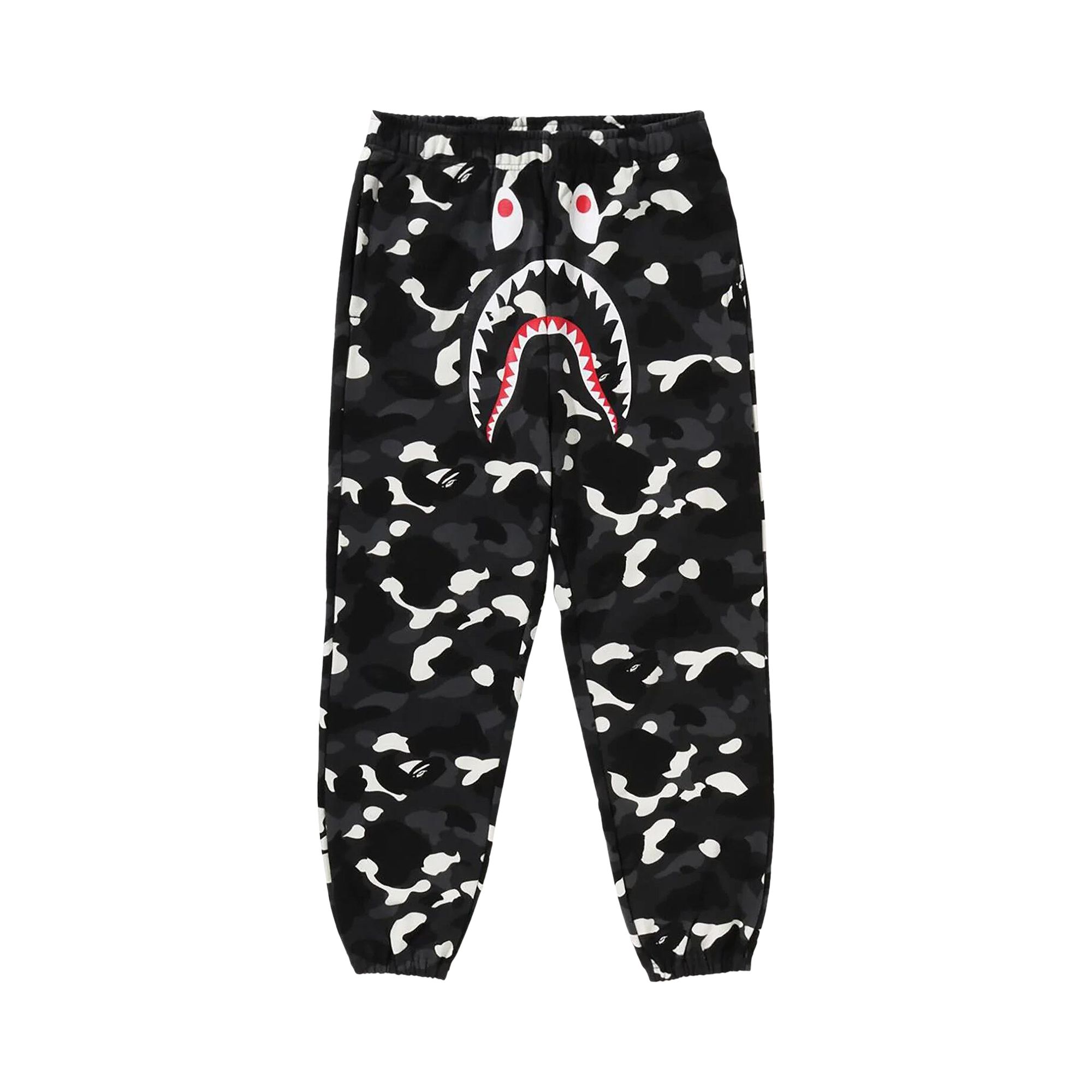 Pre-owned Bape Shark Relaxed Fit Sweatpants 'black' | Men's Size Xl
