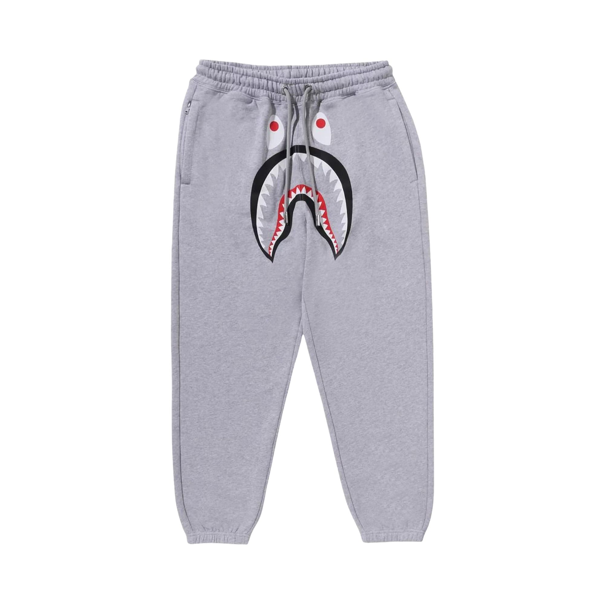 Pre-owned Bape Shark Relaxed Fit Sweatpants 'grey' | Men's Size S In Gray