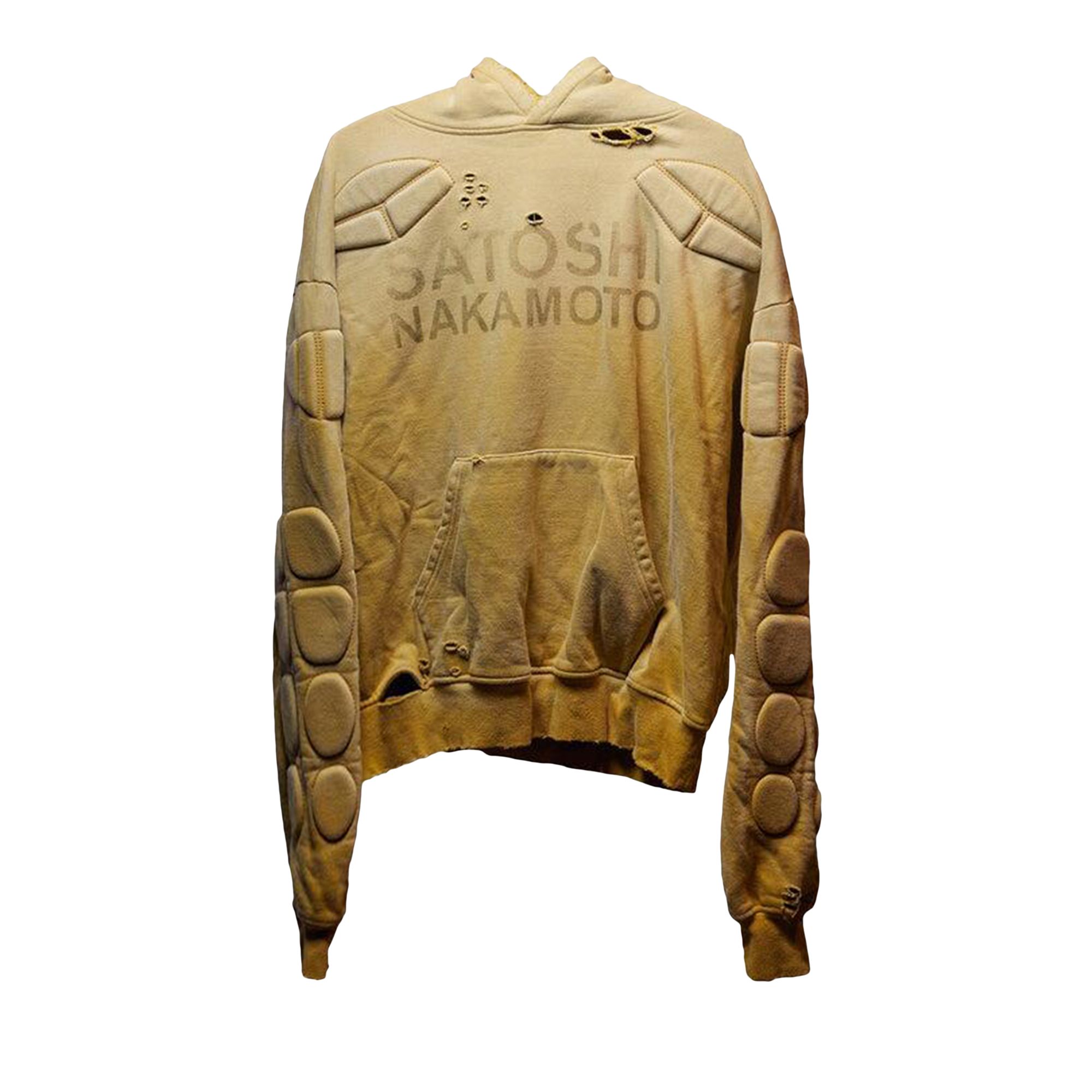 Pre-owned Satoshi Nakamoto Moto Hoodie 'mustard' | Yellow | Men's Size Xxl