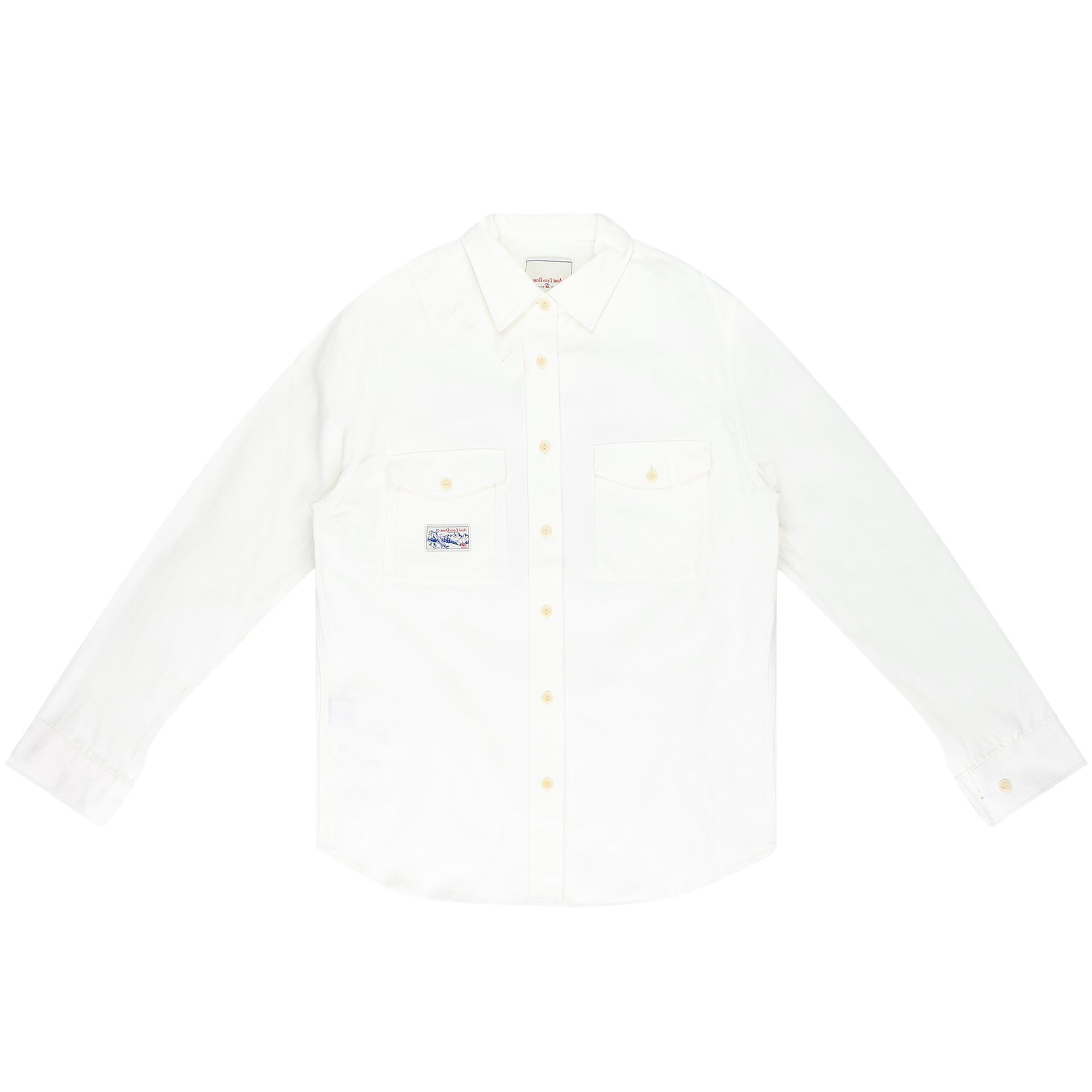 Pre-owned Aimé Leon Dore X New Balance Graphic Trail Button-down 'white' | Men's Size L