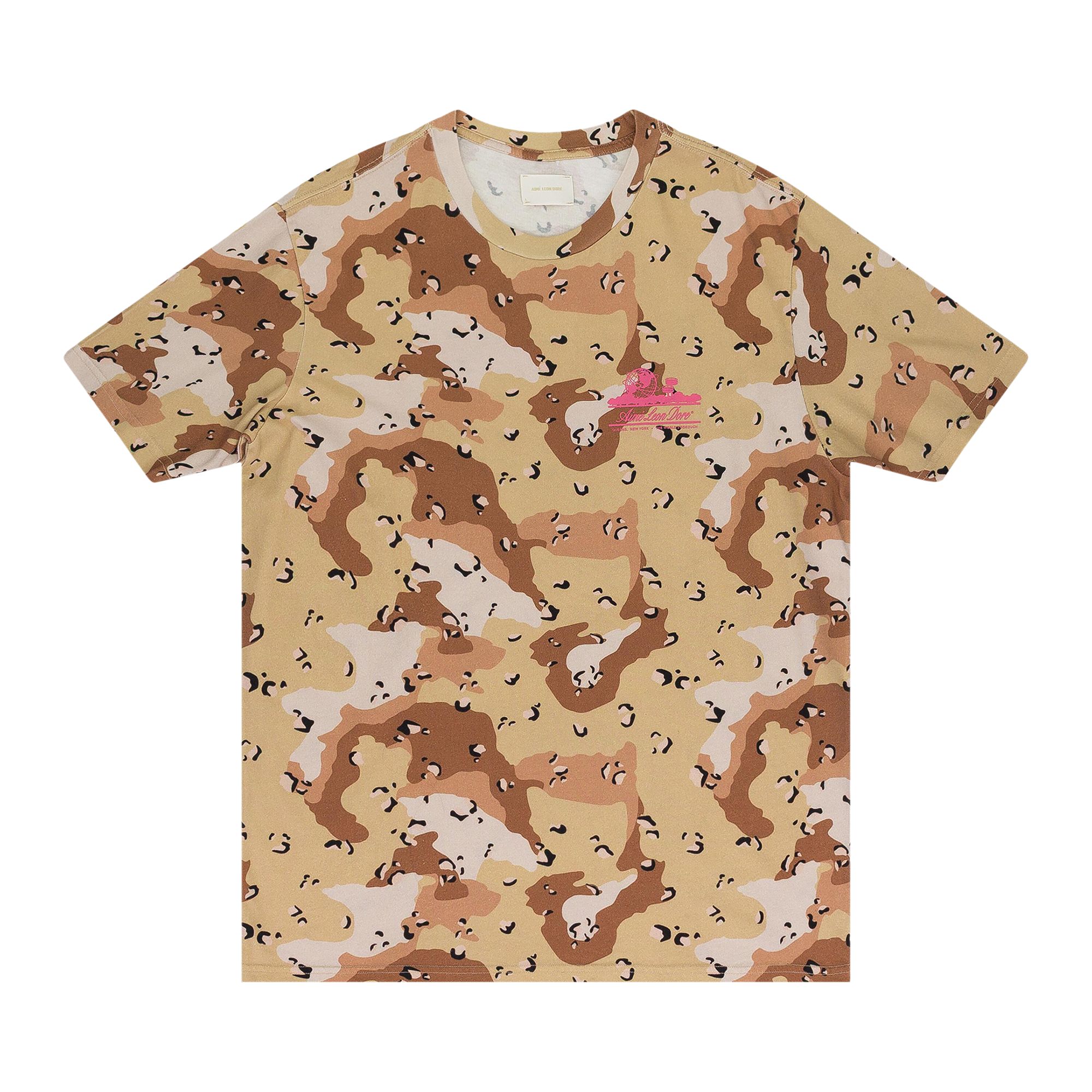 Pre-owned Aimé Leon Dore Camo Unisphere T-shirt 'desert Camo' | Multi-color | Men's Size L