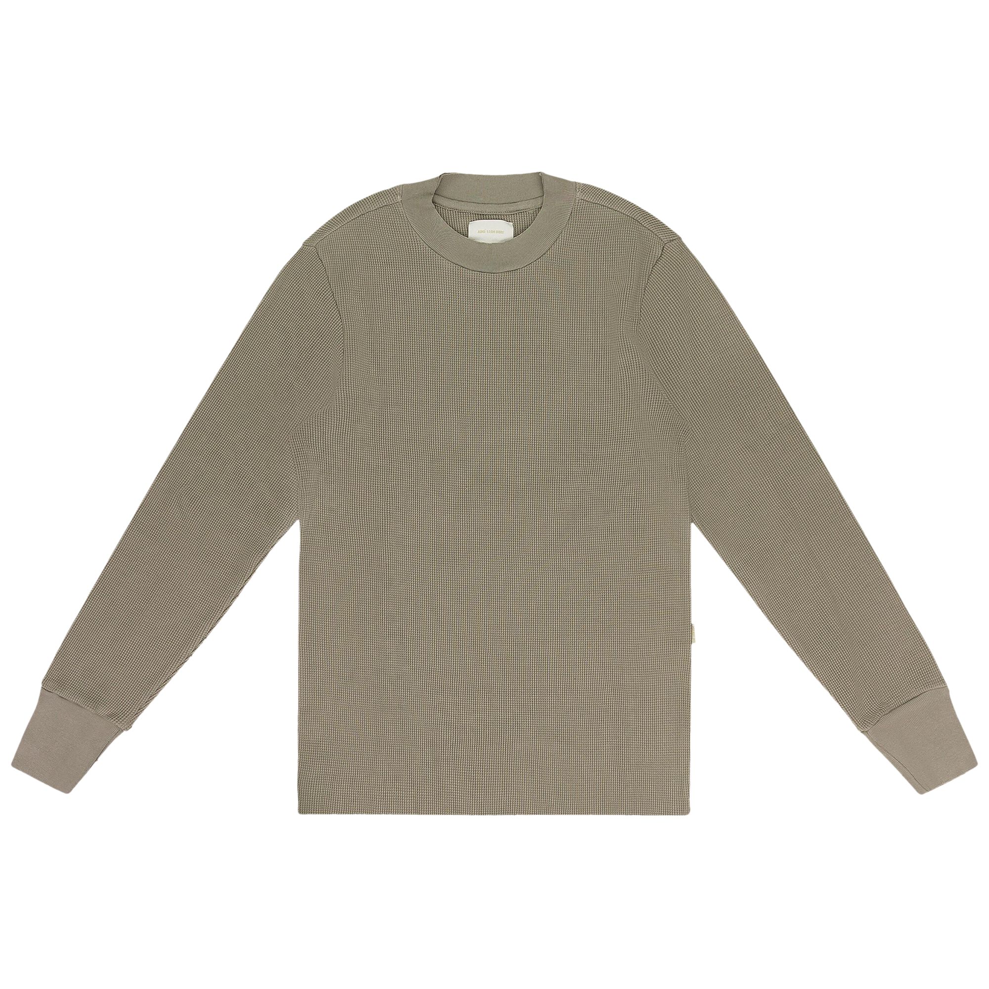 Pre-owned Aimé Leon Dore Long-sleeve Waffle Thermal 'laurel Oak' | Green | Men's Size Xs