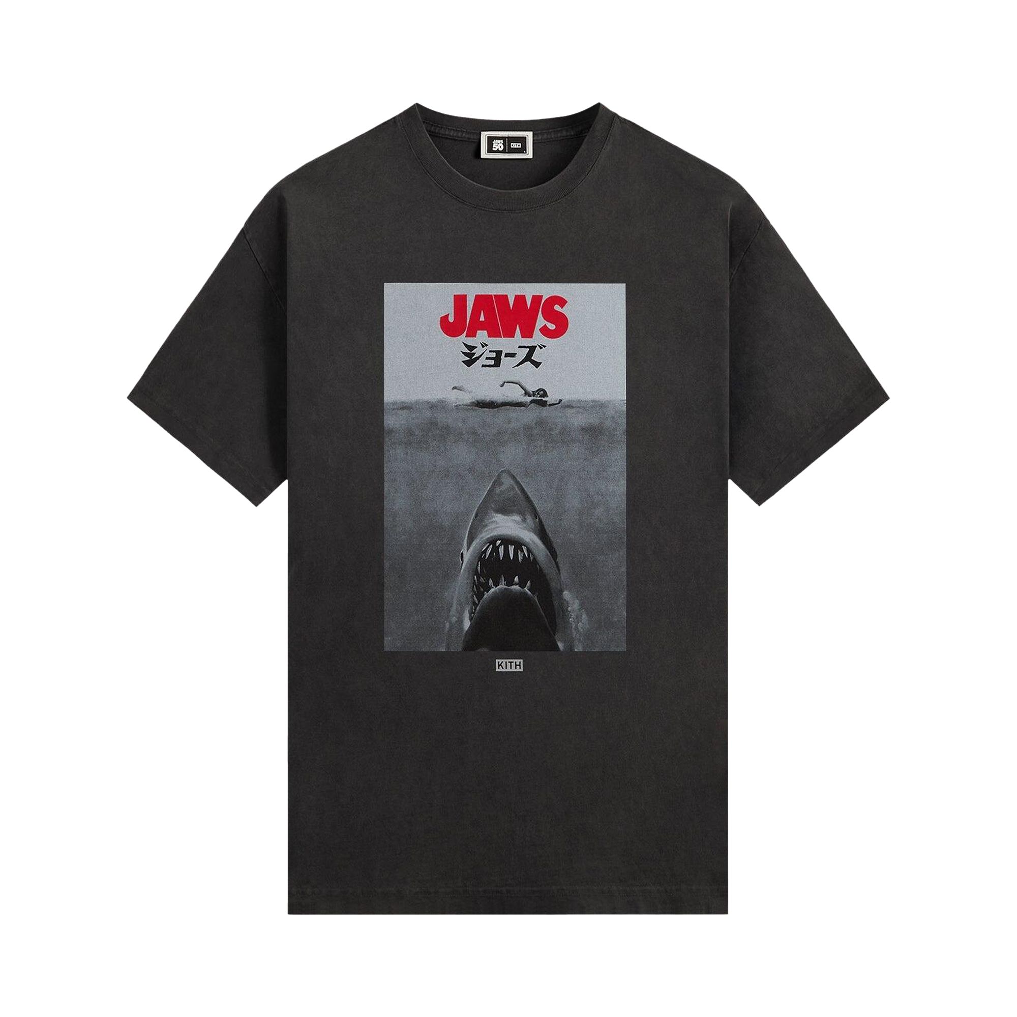 Pre-owned Kith For Jaws Japanese Poster Vintage Tee 'black' | Men's Size M